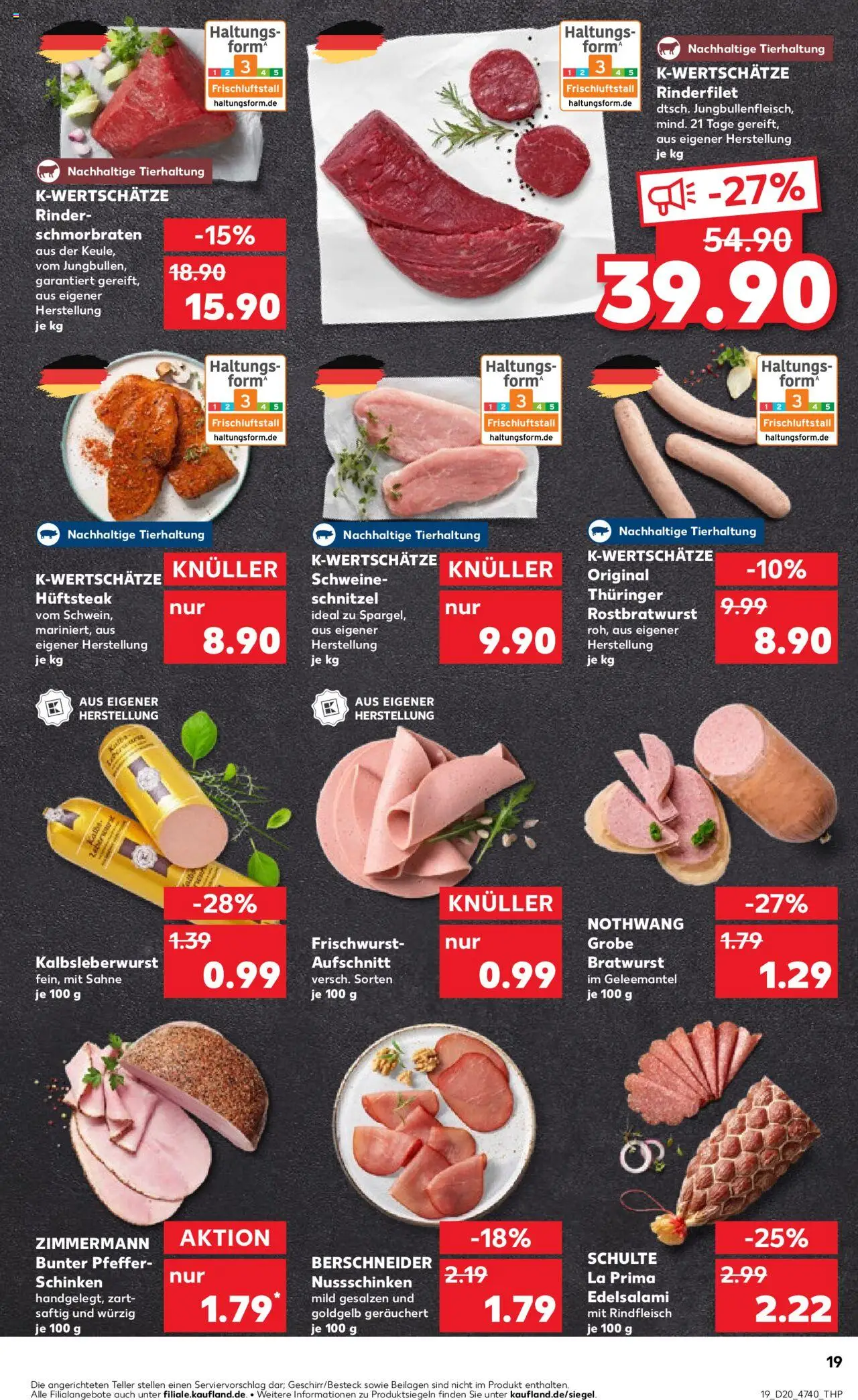 Kaufland - Hannover, Bornumer Straße 141 - gültig ab dem 15.05.2025 | Seite: 19 | Produkte: Schnitzel, Pfeffer, Salami, Schinken