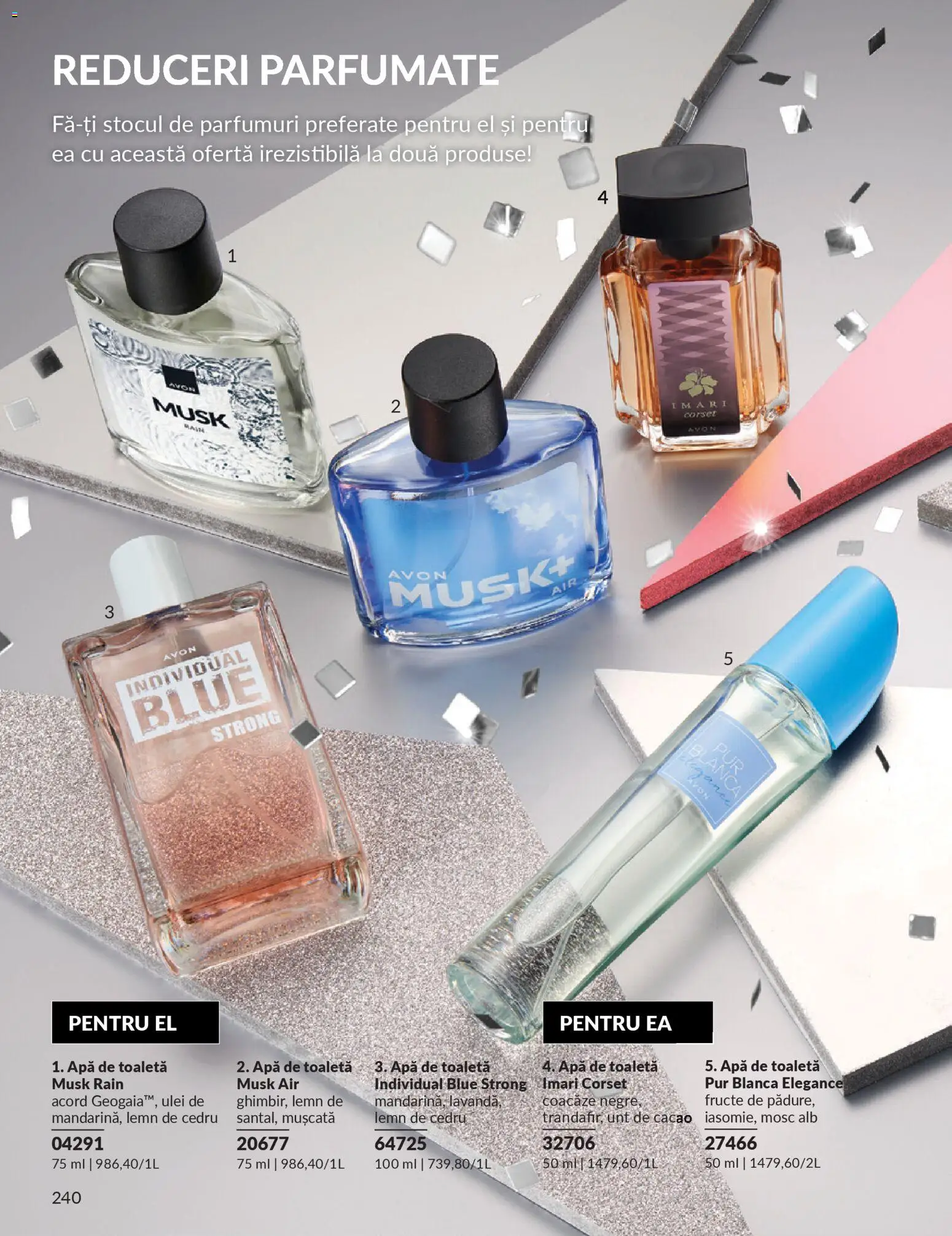 Noul catalog Avon – valabil de la 01.12.2025 | Pagină: 240 | Produse: Apă de toaletă, Unt, Ulei, Fructe