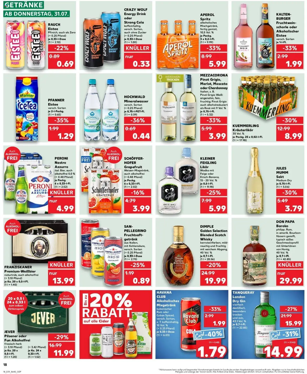 Kaufland prospekt Dorsten	 - gültig ab dem 03.08.2025 | Seite: 29 | Produkte: Whisky, Sekt, Rum, Kuemmerling