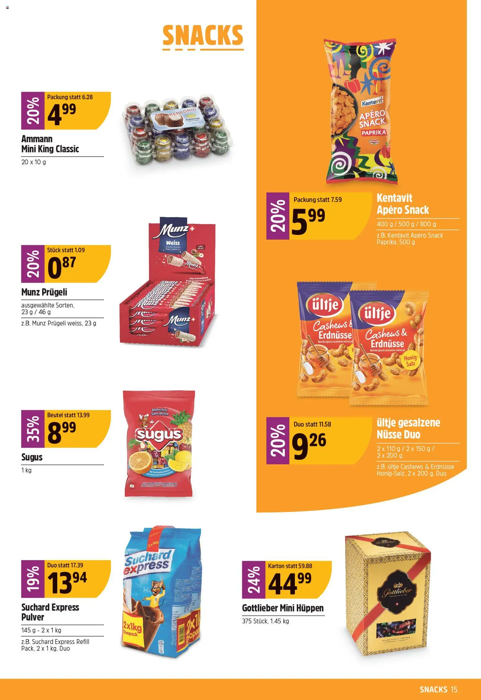 TopCC aktionen – gültig ab 20.04.2026 | Seite: 15 | Produkte: Erdnüsse, Pulver, Nüsse, Salz