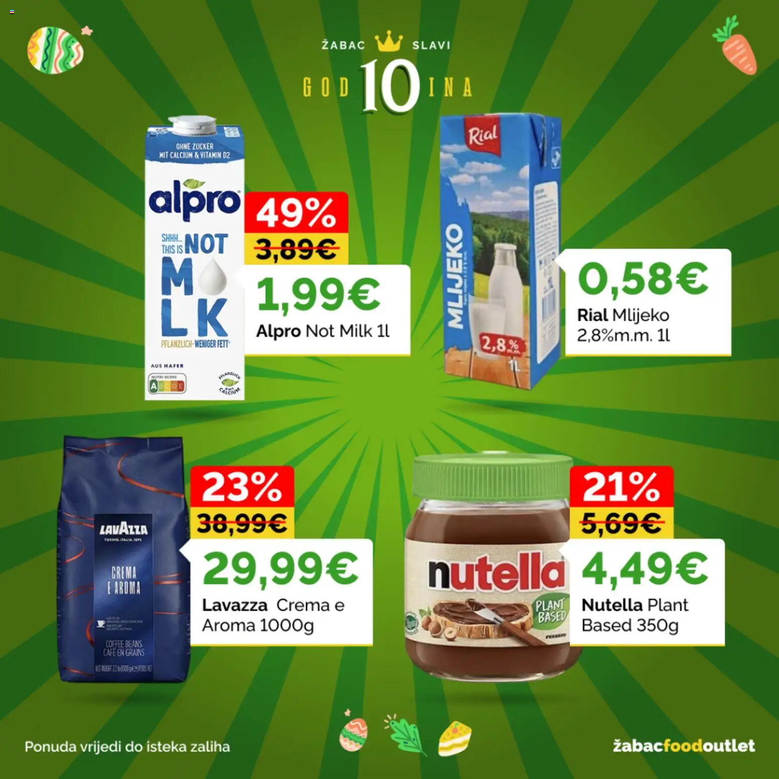 Žabac katalog | vrijedi od 30.03.2026 | Stranica: 37 | Proizvodi: Nutella, Mlijeko, Alpro