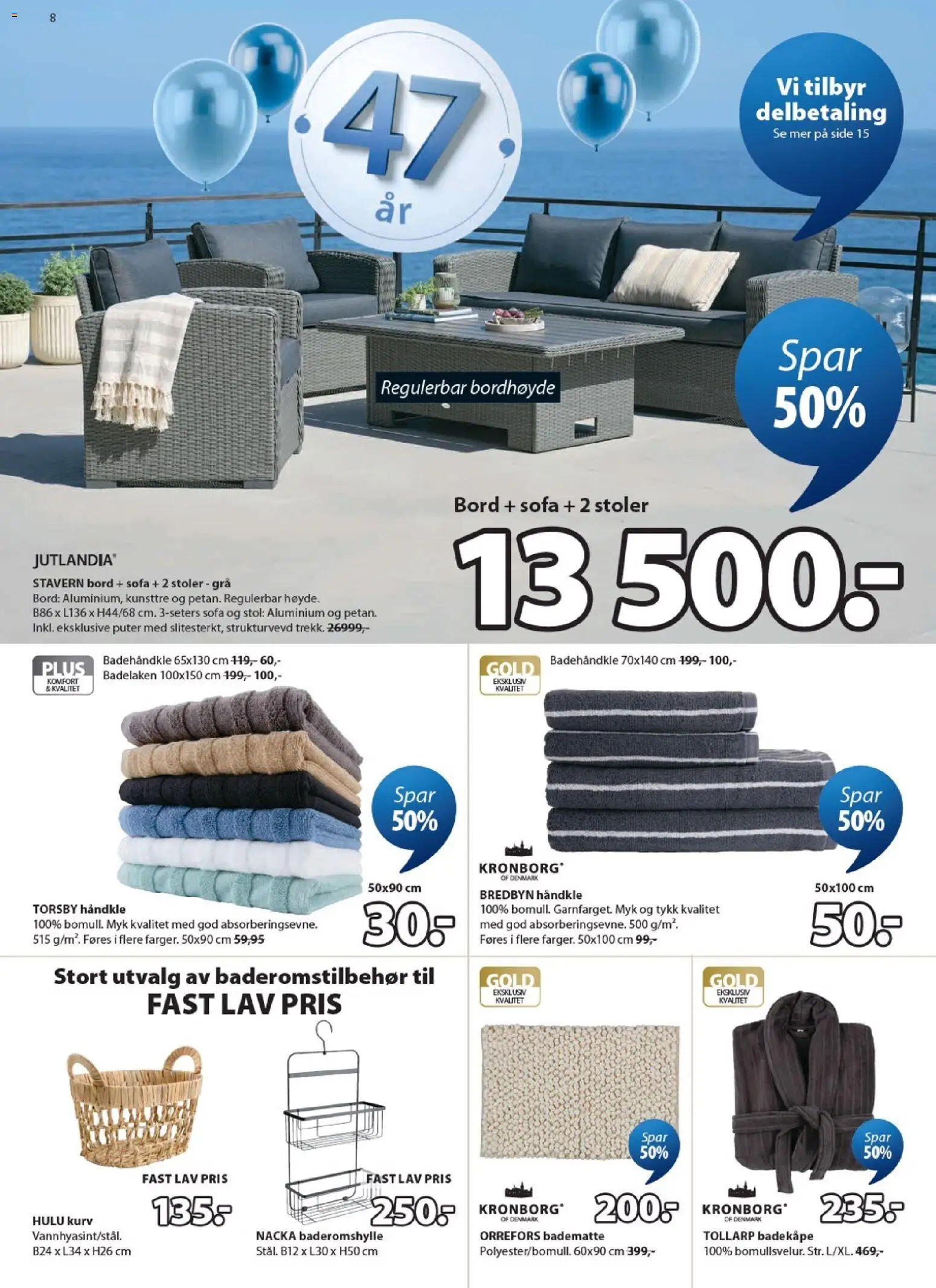 {H1} | Side: 8 | Produkter: Sofa, Stol, Badematte, Kurv