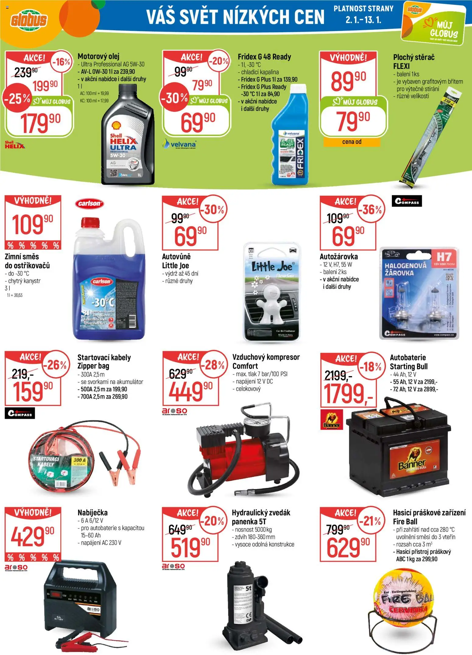 Globus leták - Ostrava od 02.01.2026 | Strana: 28 | Produkty: Globus, Olej, Autobaterie, Kanystr