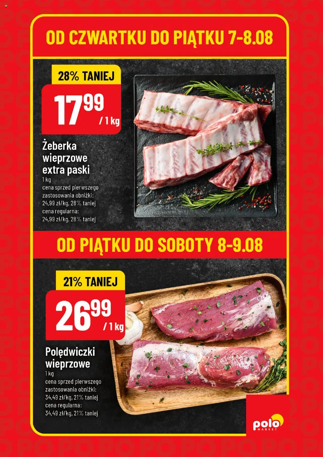 POLOmarket Gazetka - Super Hity od 07.08.2025 | Strona: 5 | Produkty: Polędwiczki wieprzowe