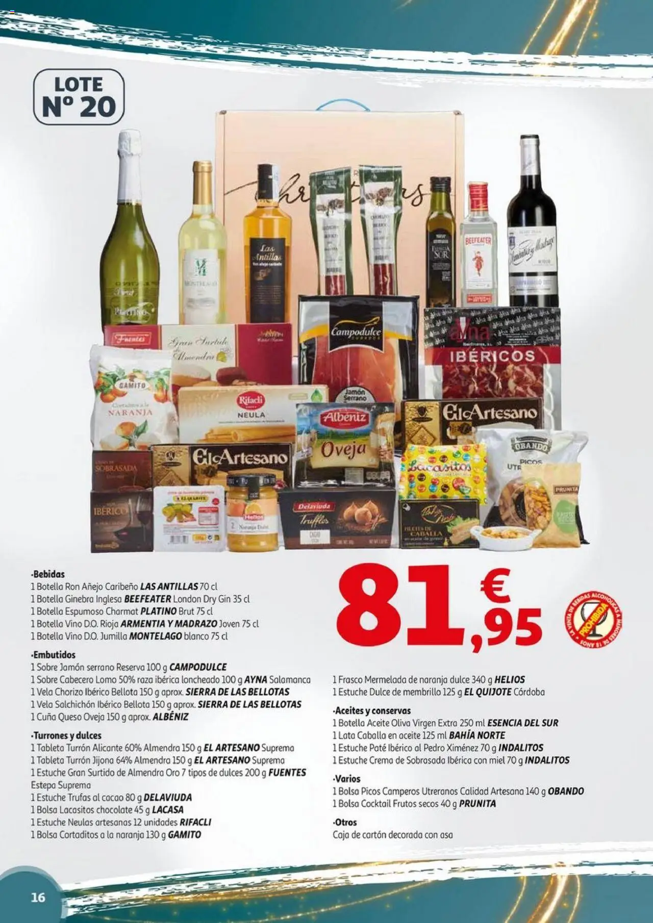 Alcampo - Nacional │ válido desde el 06.11.2025 | Página: 16 | Productos: Paté, Ginebra, Φρυγανιές σικάλεως, Cuna