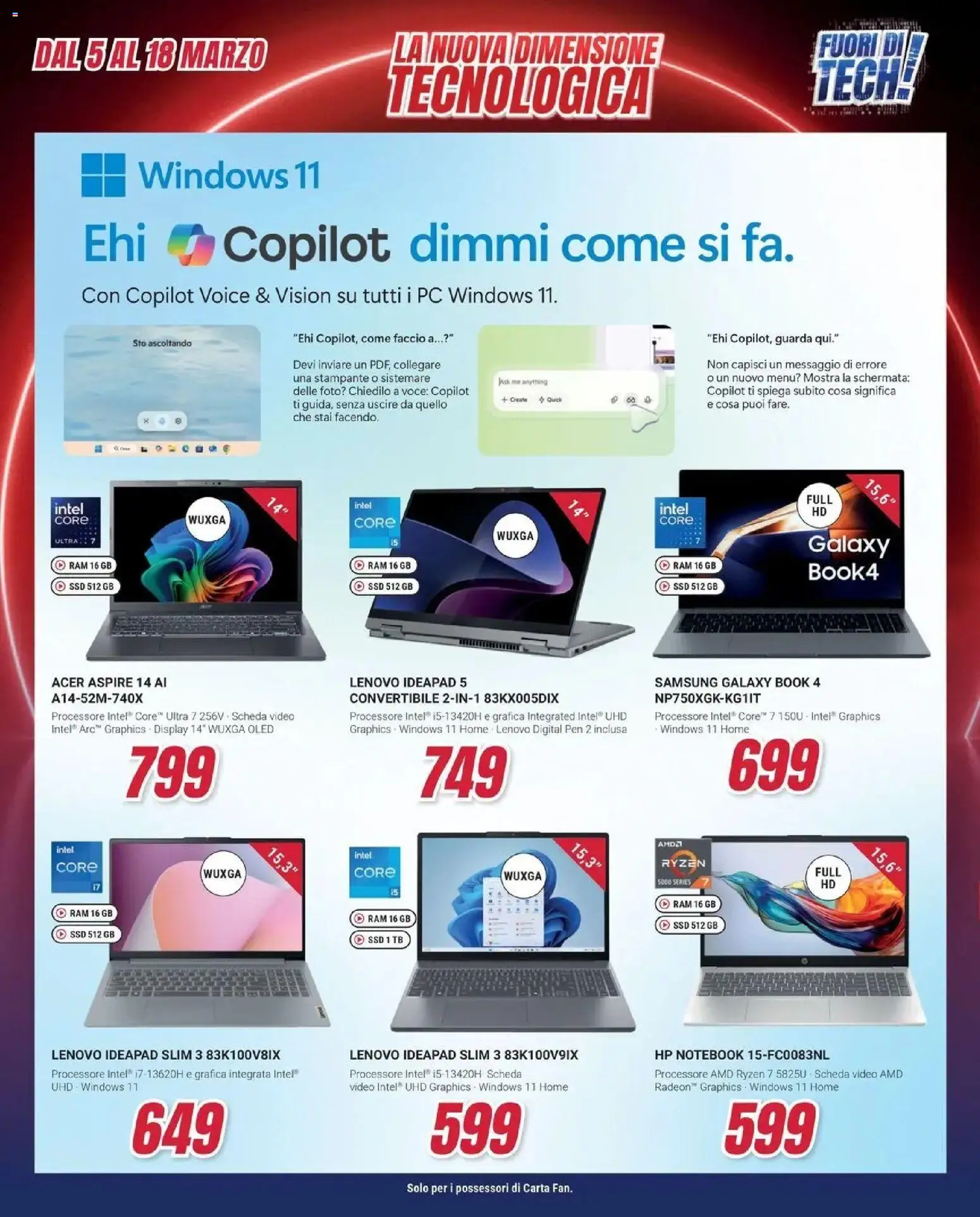 Volantino Trony del 04.03.2026 | Pagina: 29 | Prodotti: Samsung Galaxy, PC, Video, Samsung