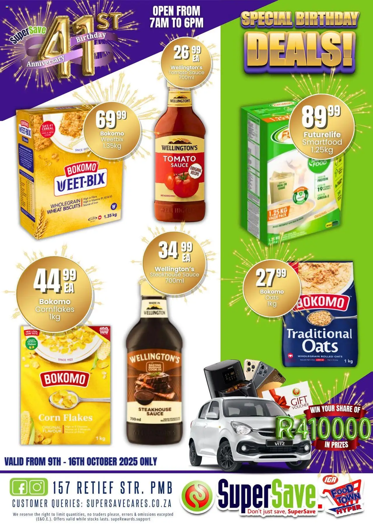 New Super Save catalogue – valid from 09.10.2025 | Page: 10 | Products: Corn, Iron, Tomato sauce, Sauce