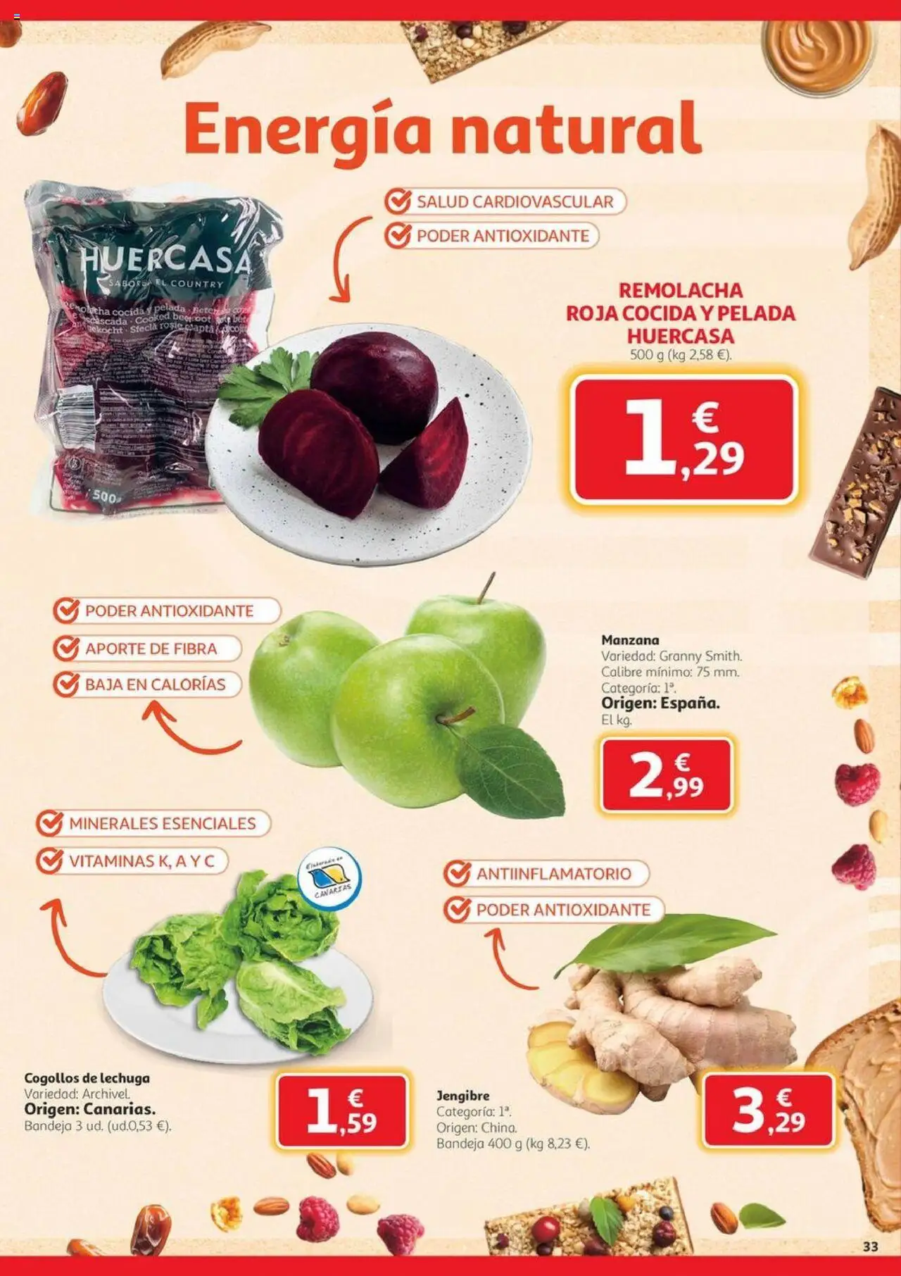 Alcampo - Canarias │ válido desde el 09.10.2025 | Página: 33 | Productos: Manzana, Bandeja