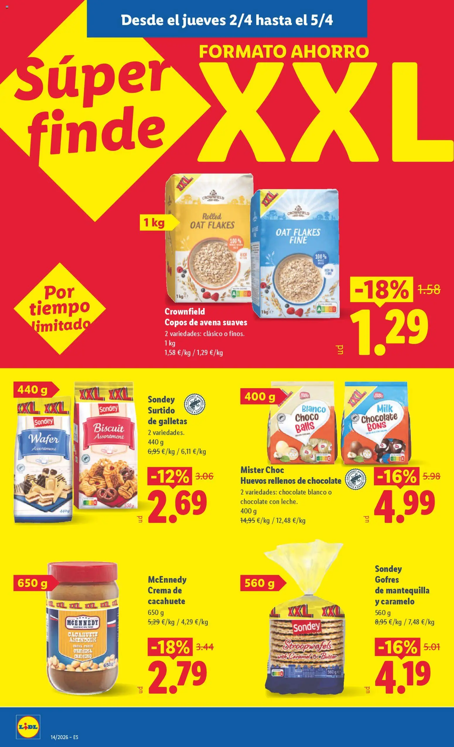 Lidl folleto │ válido desde el 30.03.2026 | Página: 32 | Productos: Crema, Galletas, Copos, Συσκευή ροής