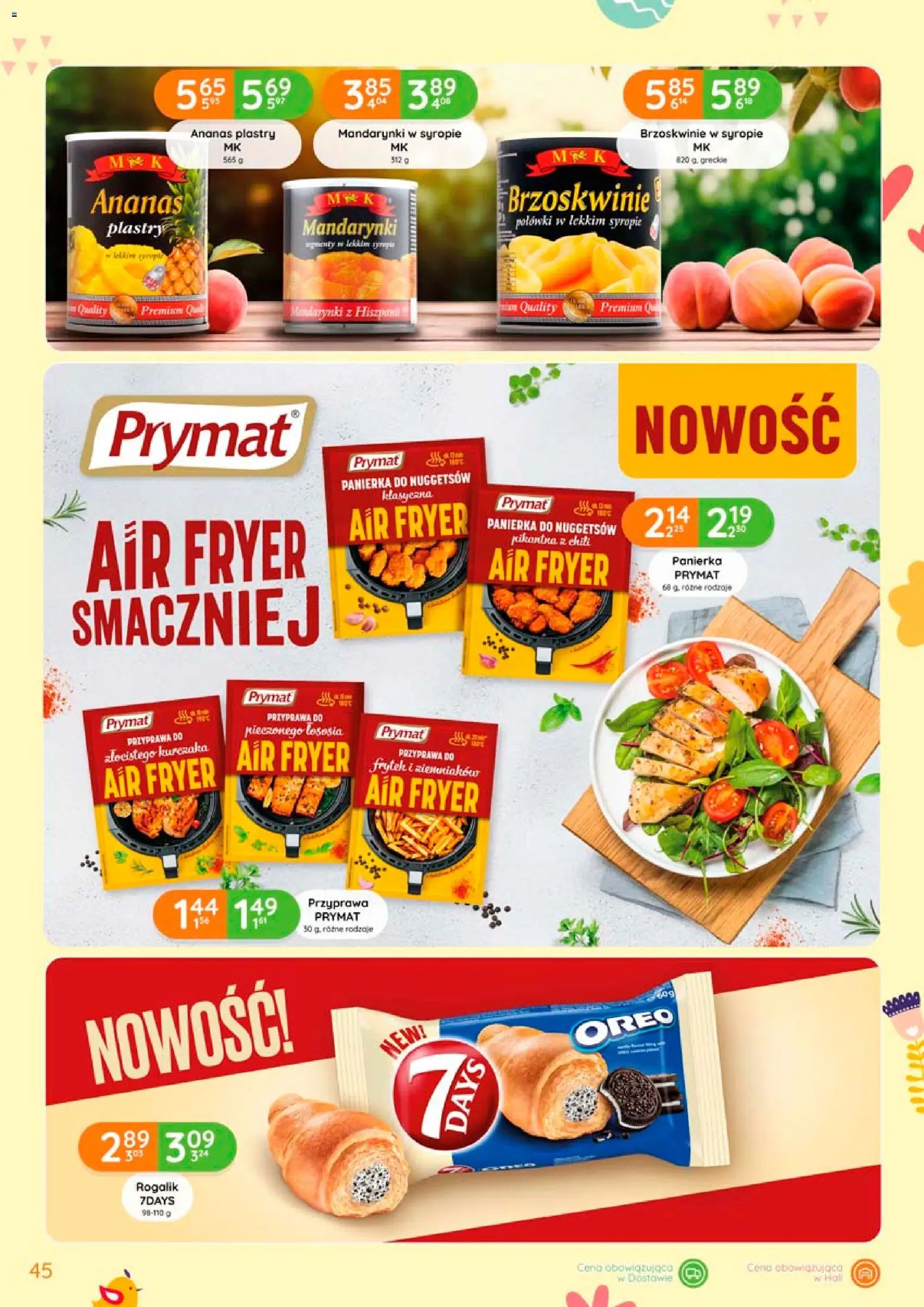 Eurocash gazetka - Oferta Produktowa od 05.03.2026 | Strona: 45 | Produkty: Brzoskwinie w syropie, Ananas, Brzoskwinie, Mandarynki