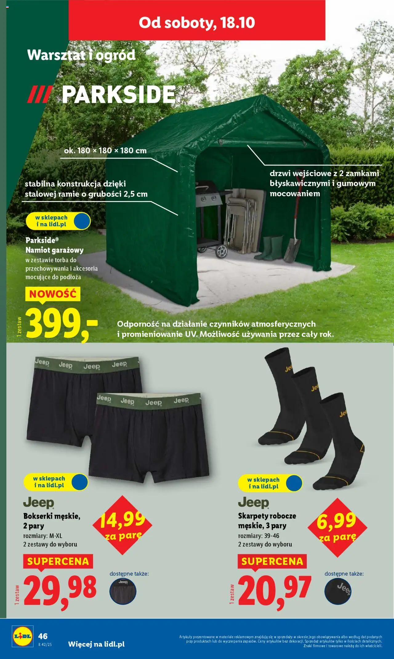 Lidl Katalog od 13.10.2025 | Strona: 54 | Produkty: Skarpety, Bokserki, Torba