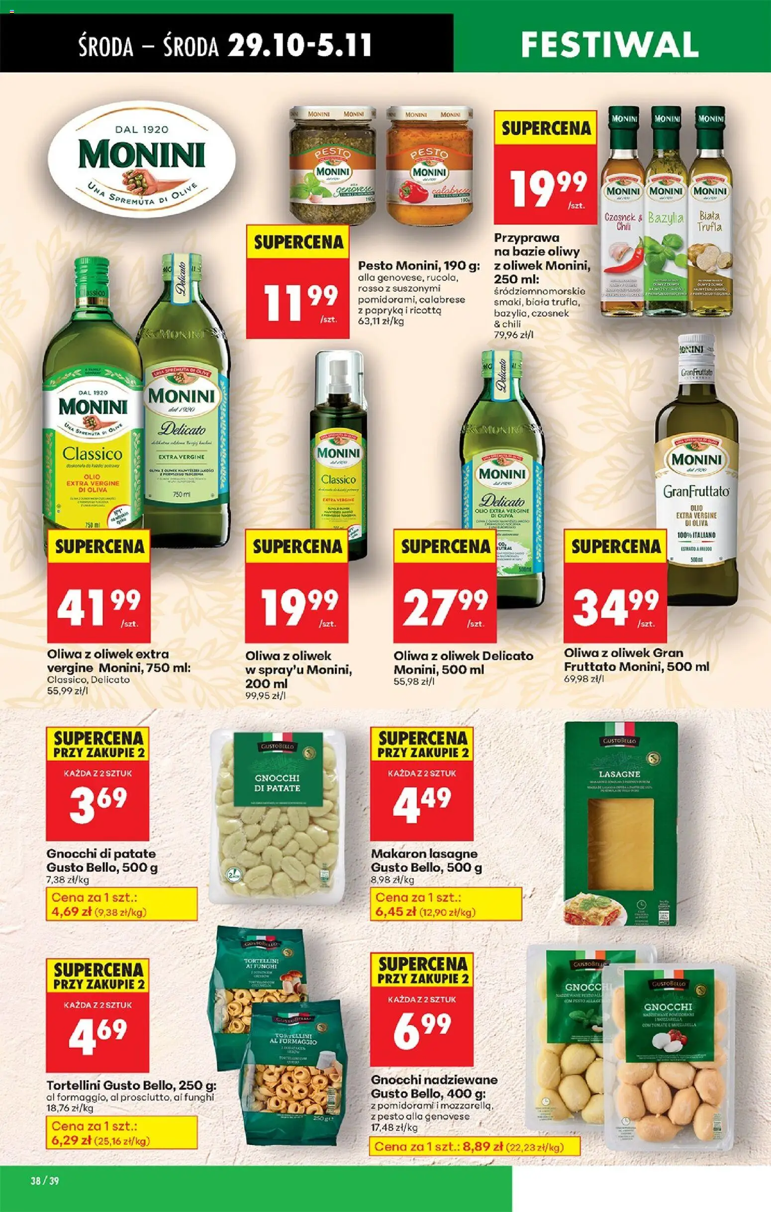 Biedronka gazetka - Oferta w tym tygodniu od 29.10.2025 | Strona: 46 | Produkty: Oliwa z oliwek, Pesto, Papryka, Ricotta