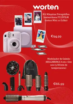 Pré-visualização Worten Promoções válido de 04.02.2026 | Página: 4 | Produtos: Máquina fotográfica, Modelador de cabelo