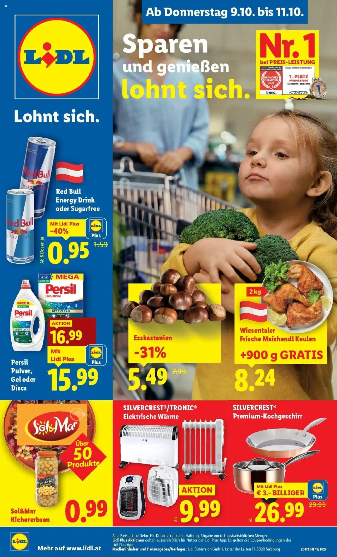Lidl - Jenbach, Eferding, Dornbirn gültig ab 09.10.2025 | Seite: 1