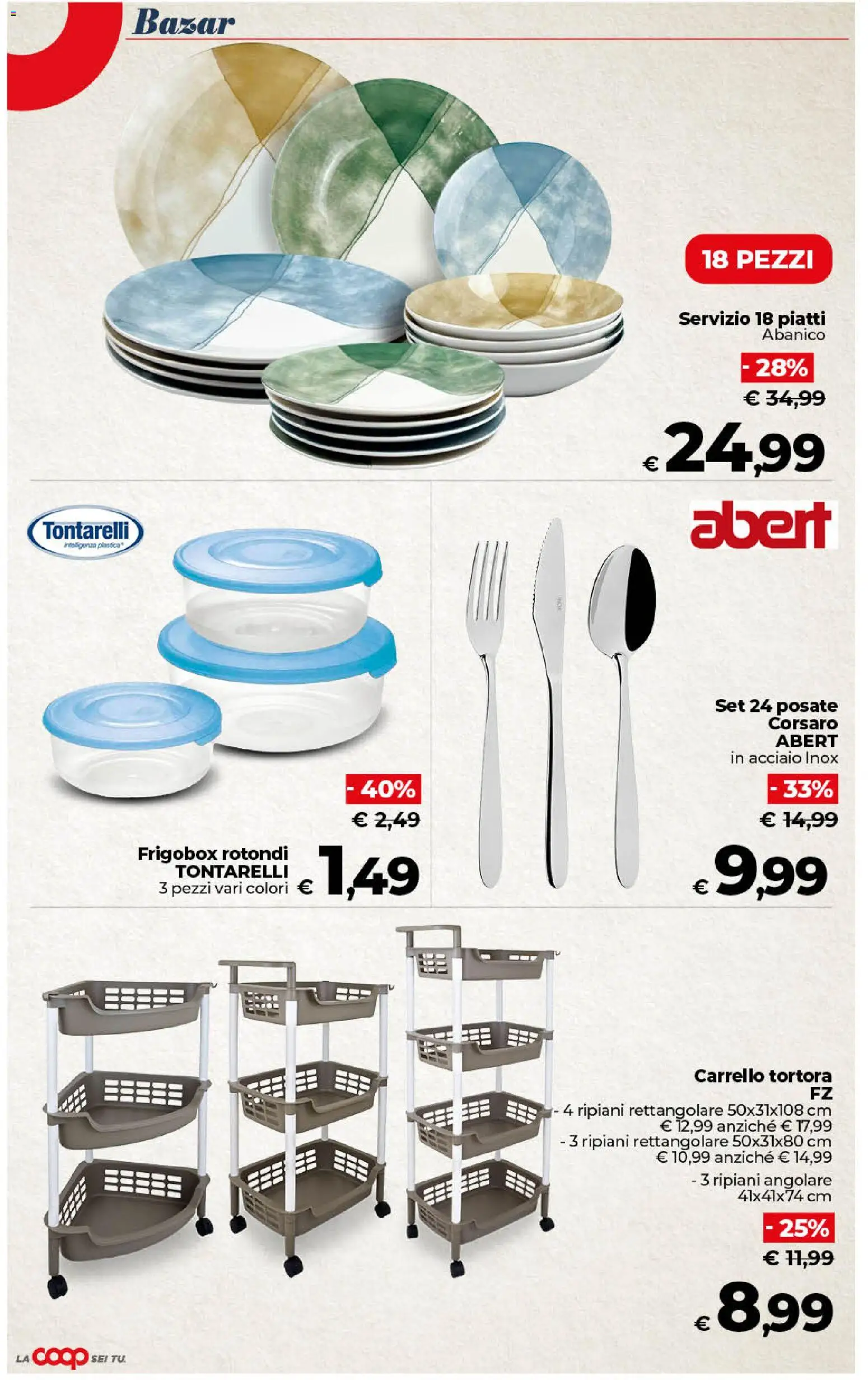 Volantino COOP del 24.02.2026 | Pagina: 49 | Prodotti: Posate, Carrello