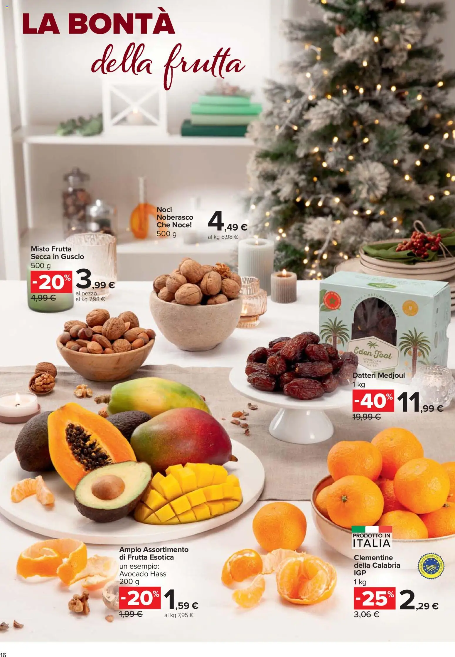 Volantino Carrefour del 27.11.2025 | Pagina: 16 | Prodotti: Avocado, Frutta, Noci