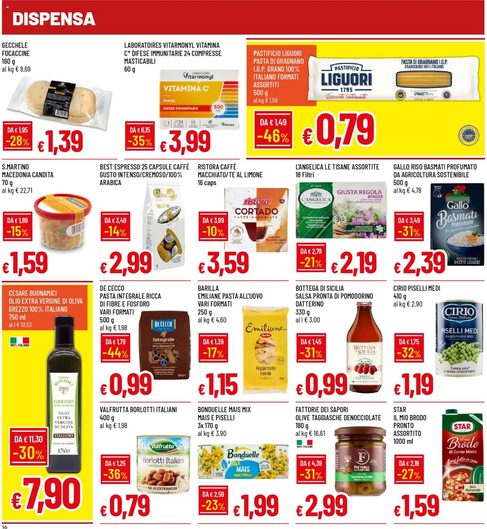 Volantino Galassia del 02.02.2026 | Pagina: 16 | Prodotti: Caffè, Riso, Sale, Olio extra vergine