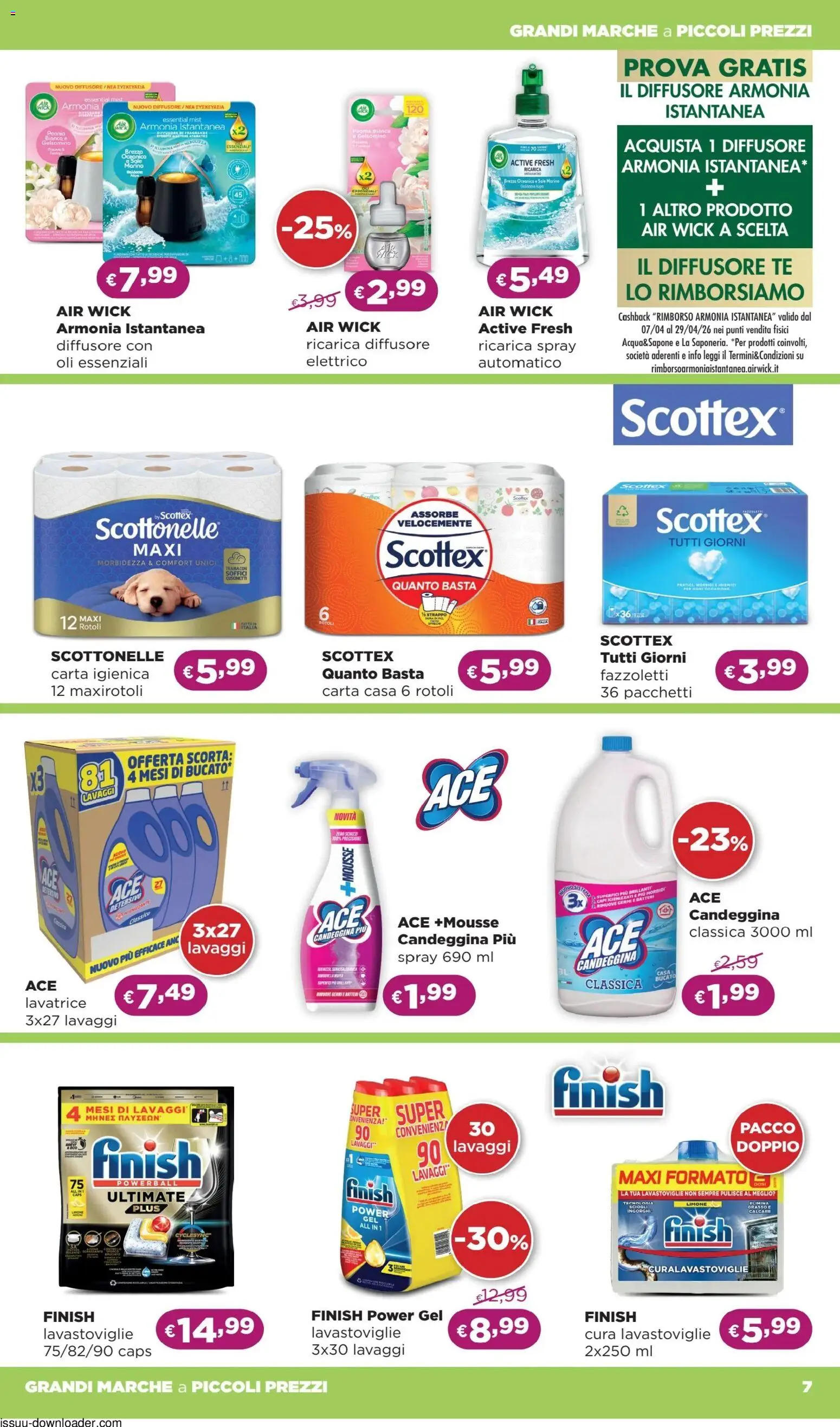 Volantino La Saponeria del 09.04.2026 | Pagina: 7 | Prodotti: Carta igienica, Tè, Limone, Lavastoviglie