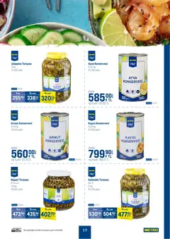 07.01.2026 tarihinden itibaren geçerli olan Metro kataloğu önizlemesi | Sayfa: 19 | Ürünler: Kapari, Salatalık, Kayısı, Armut