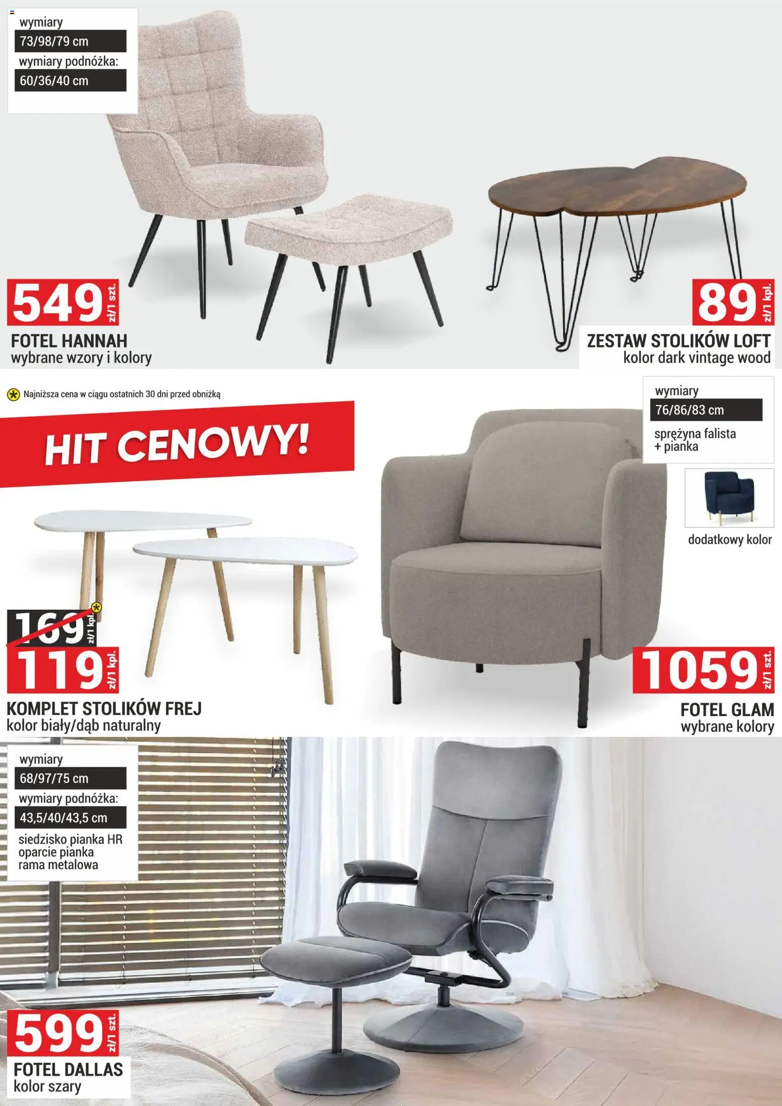 Merkury Market Gazetka - Meble, Wypoczynki, Materace od 01.02.2026 | Strona: 18 | Produkty: Fotel