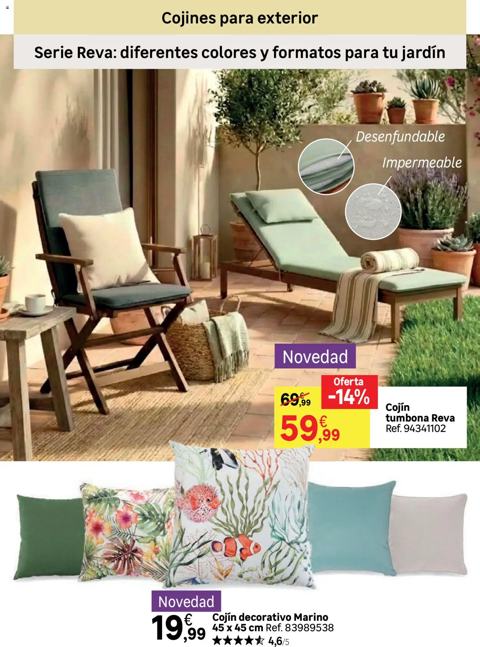 Leroy Merlin catálogo │ válido desde el 24.03.2026 | Página: 28 | Productos: Tumbona, Cojín
