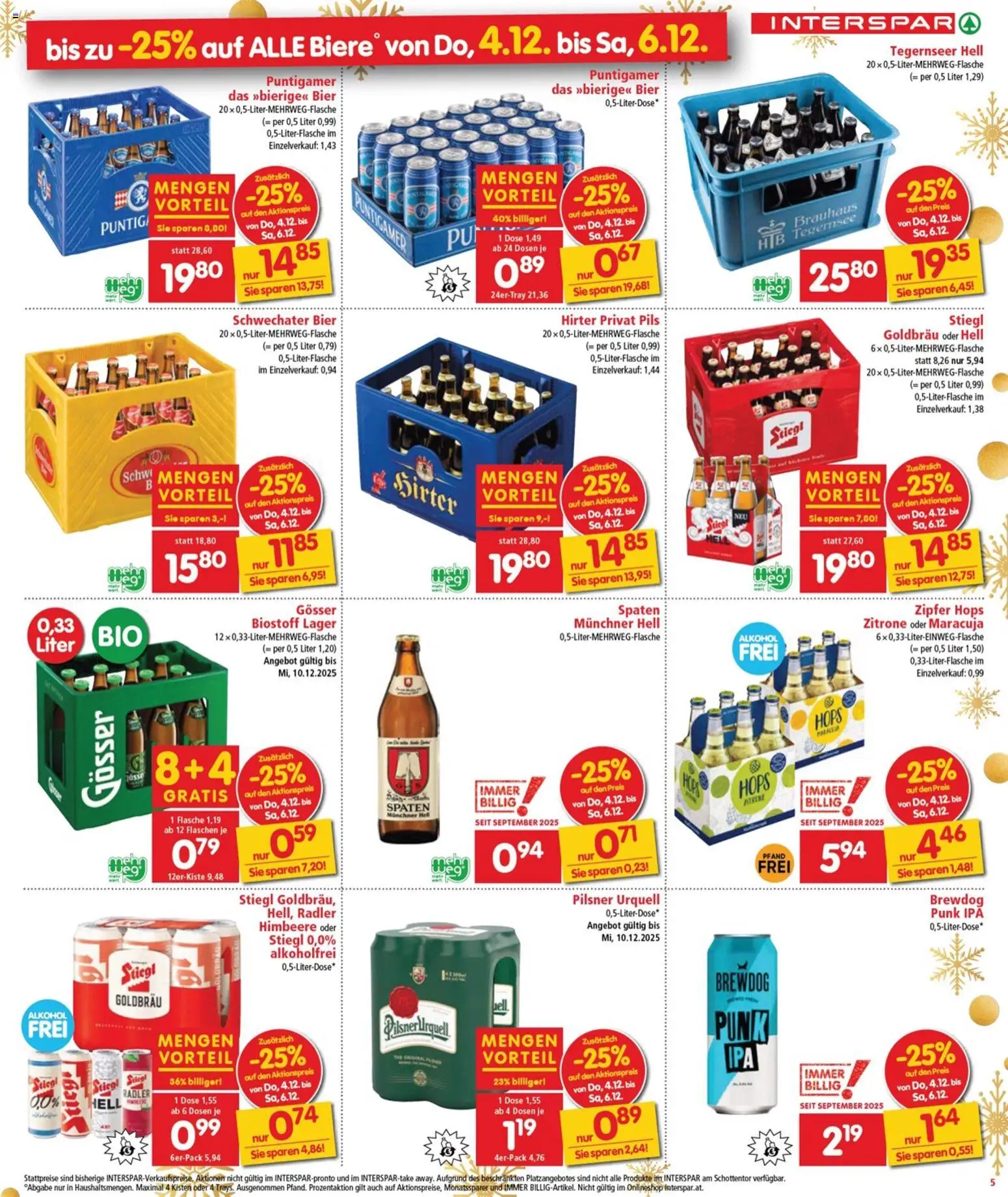 Interspar Flugblatt - Burgenland gültig ab 04.12.2025 | Seite: 5 | Produkte: Creme, Wein