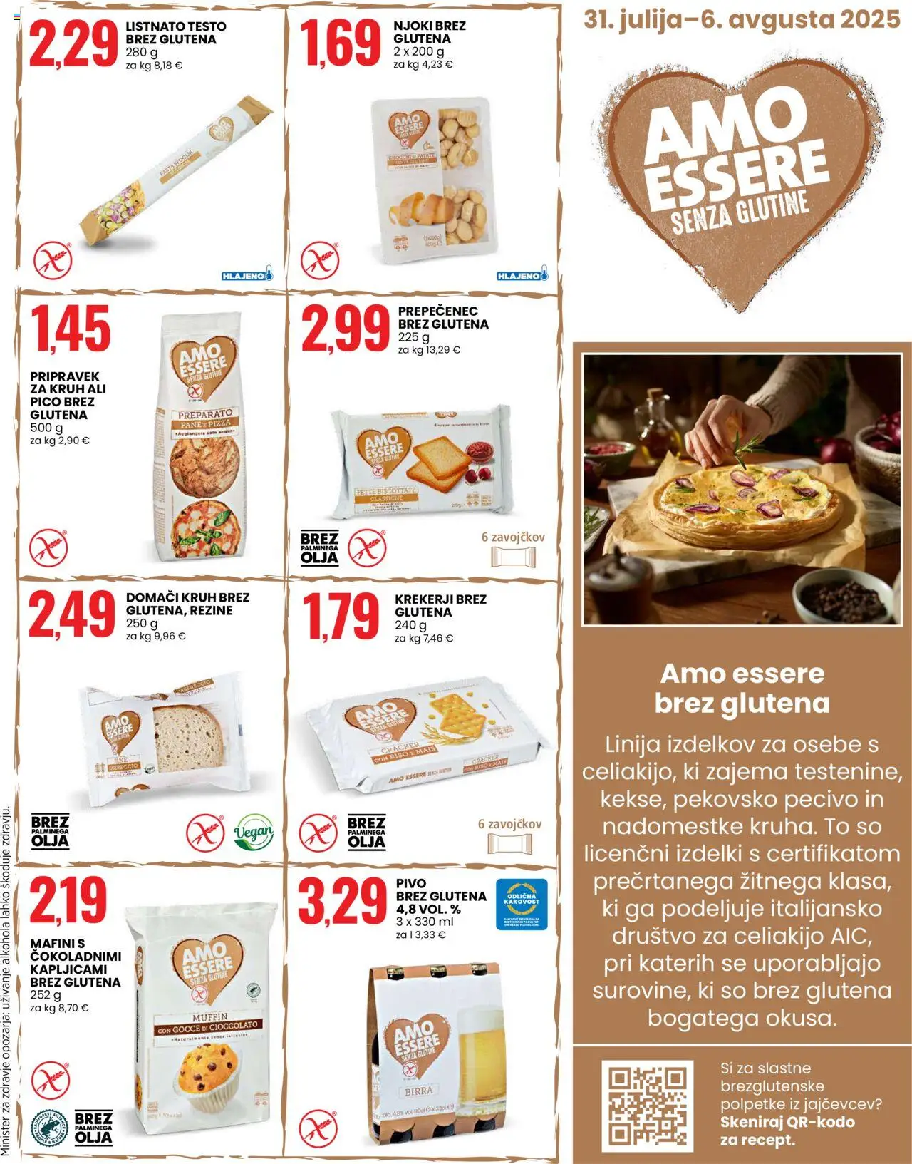 Eurospin katalog │ velja od 31.07.2025 | Stran: 13 | Izdelki: Toast, Njoki, Kruh, Pivo