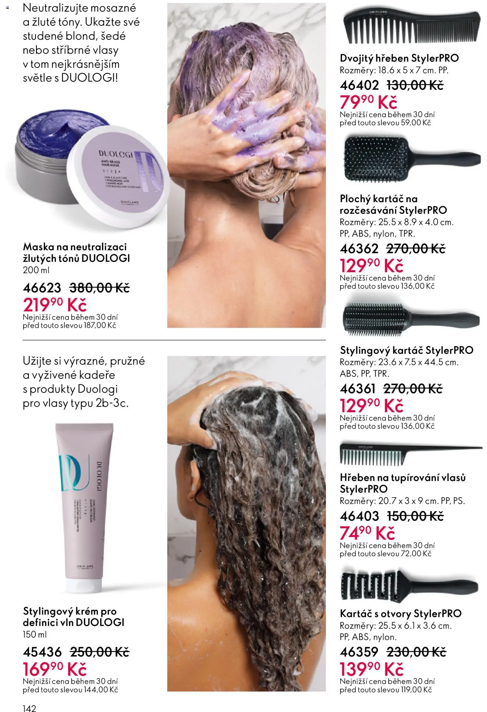 Oriflame katalog č.02/2026 od 21.01.2026 | Strana: 142 | Produkty: Krém, Hřeben, Kartáč, Maska