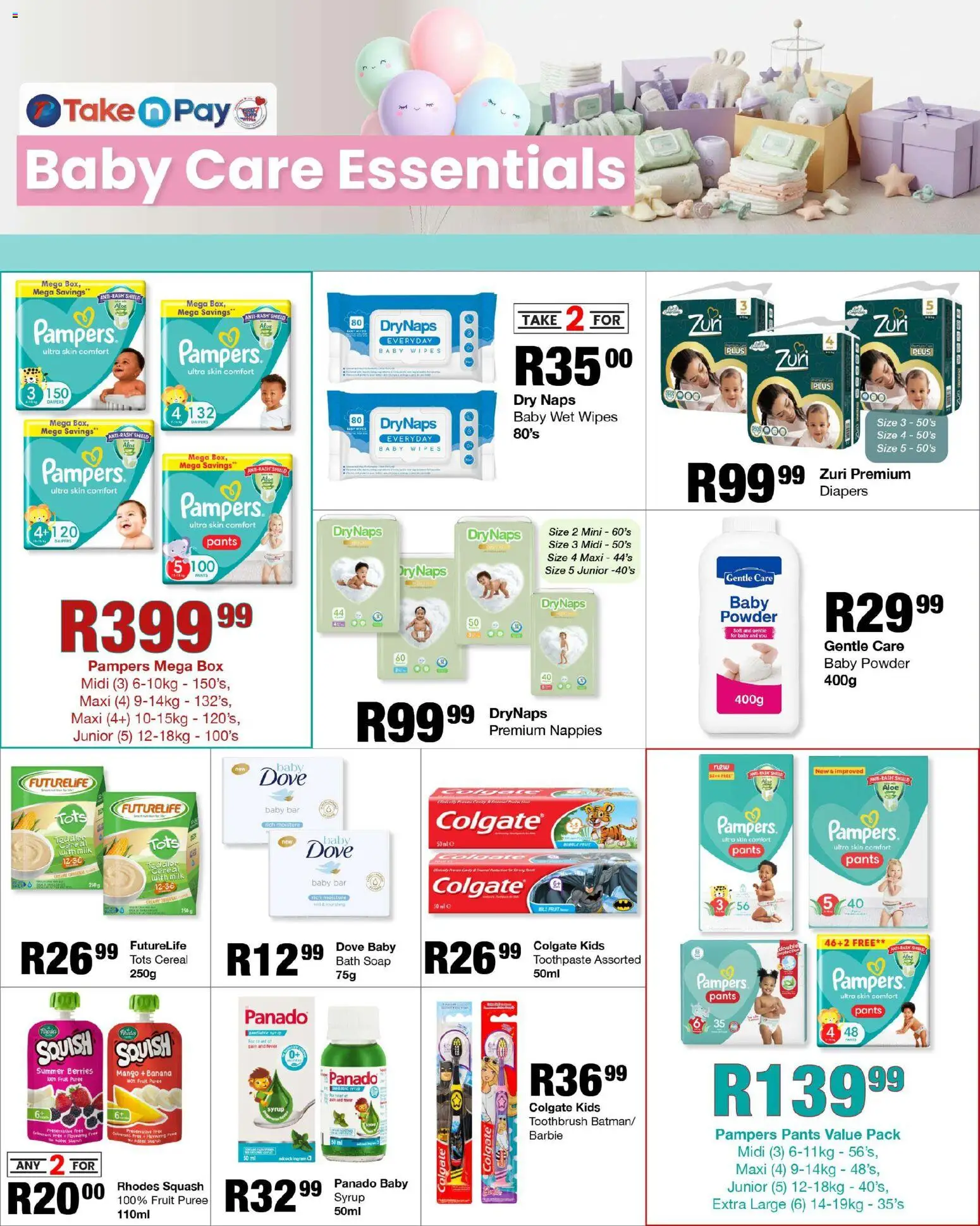New Take n Pay catalogue – valid from 10.11.2025 | Page: 14 | Products: Squash, Bath, Preservative, Toothpaste
