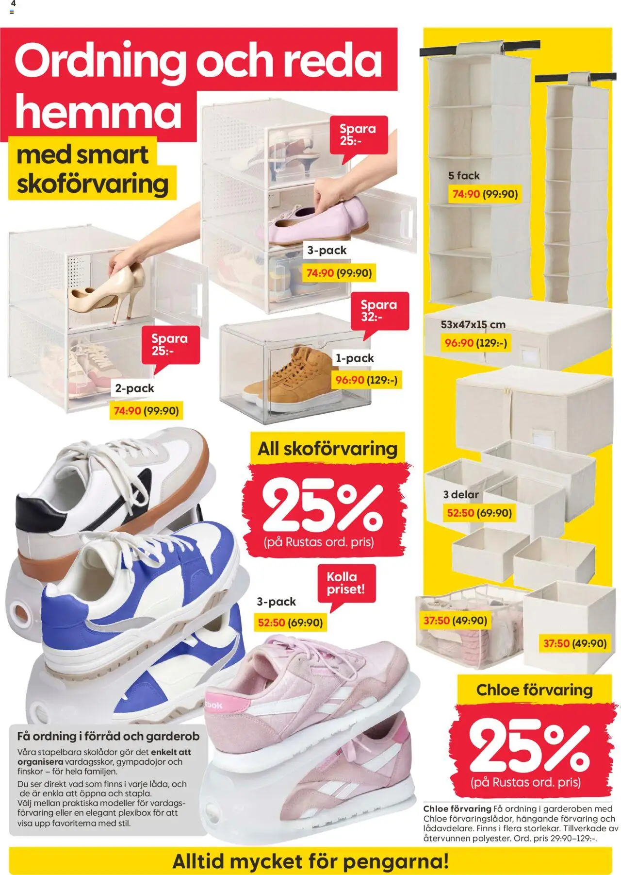 Rusta reklamblad aktuell från 06.10.2025 | Sida: 4 | Produkter: Garderob