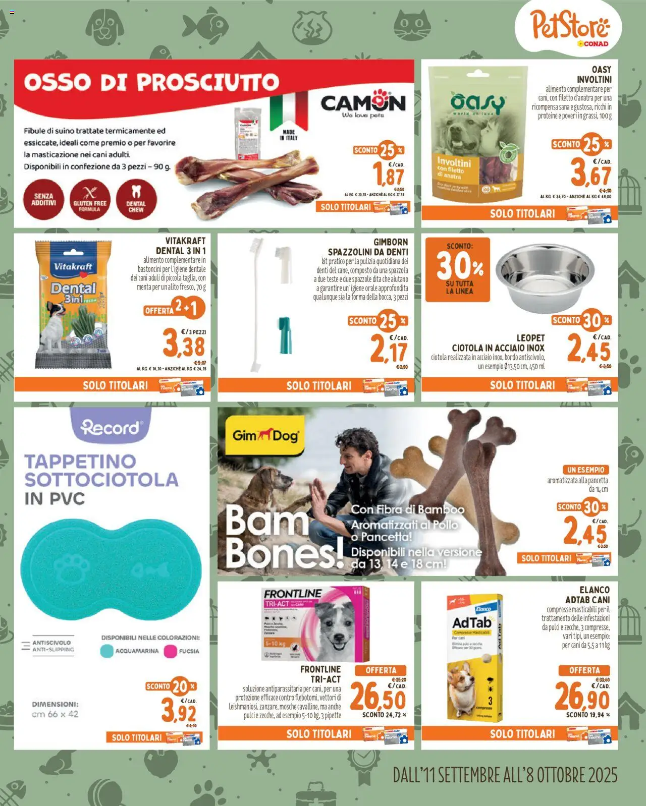 Volantino Conad del 11.09.2025 | Pagina: 3 | Prodotti: Suino, Prosciutto, Menta, Ciotola
