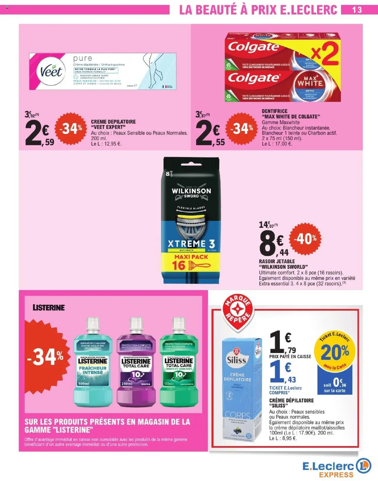  | Page: 13 | Produits: Menthe, Rasoir, Dentifrice, Crème