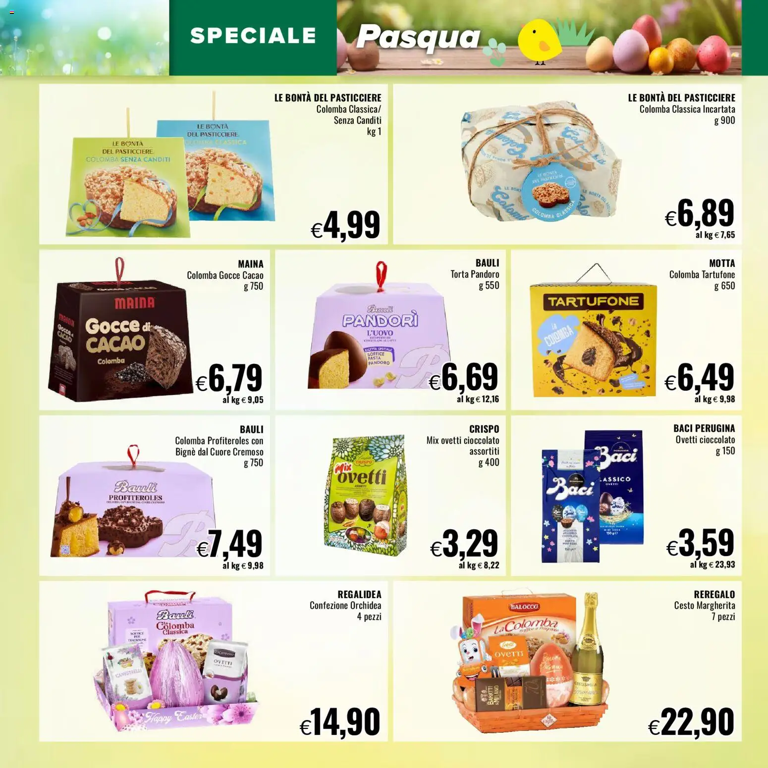 Volantino Famila del 26.03.2026 | Pagina: 2 | Prodotti: Cioccolato, Pasta, Cacao, Orchidea