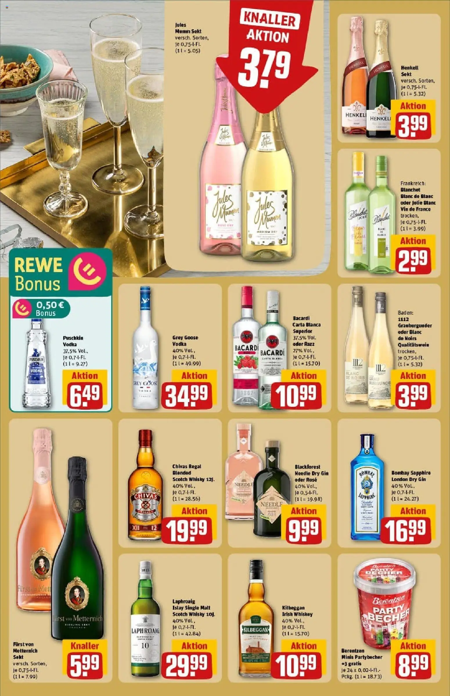 Rewe prospekt Rodgau/Dudenhofen	 – gültig ab 26.10.2025 | Seite: 24 | Produkte: Bacardi, Furst von metternich, Jules mumm, Whiskey