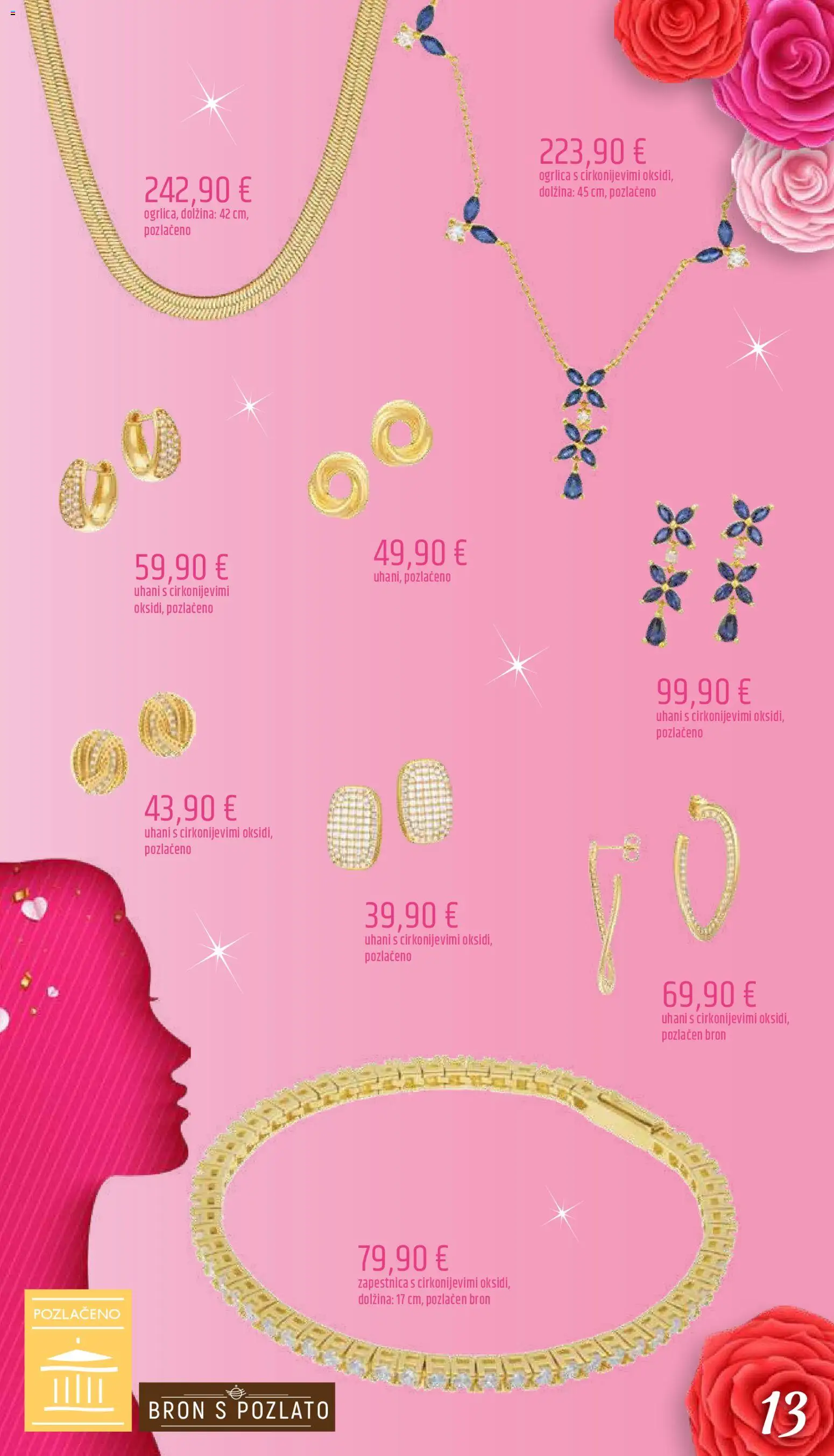 Novi E.leclerc katalog ponudbe – veljaven od 06.03.2026 | Stran: 13 | Izdelki: Zapestnica, Uhani