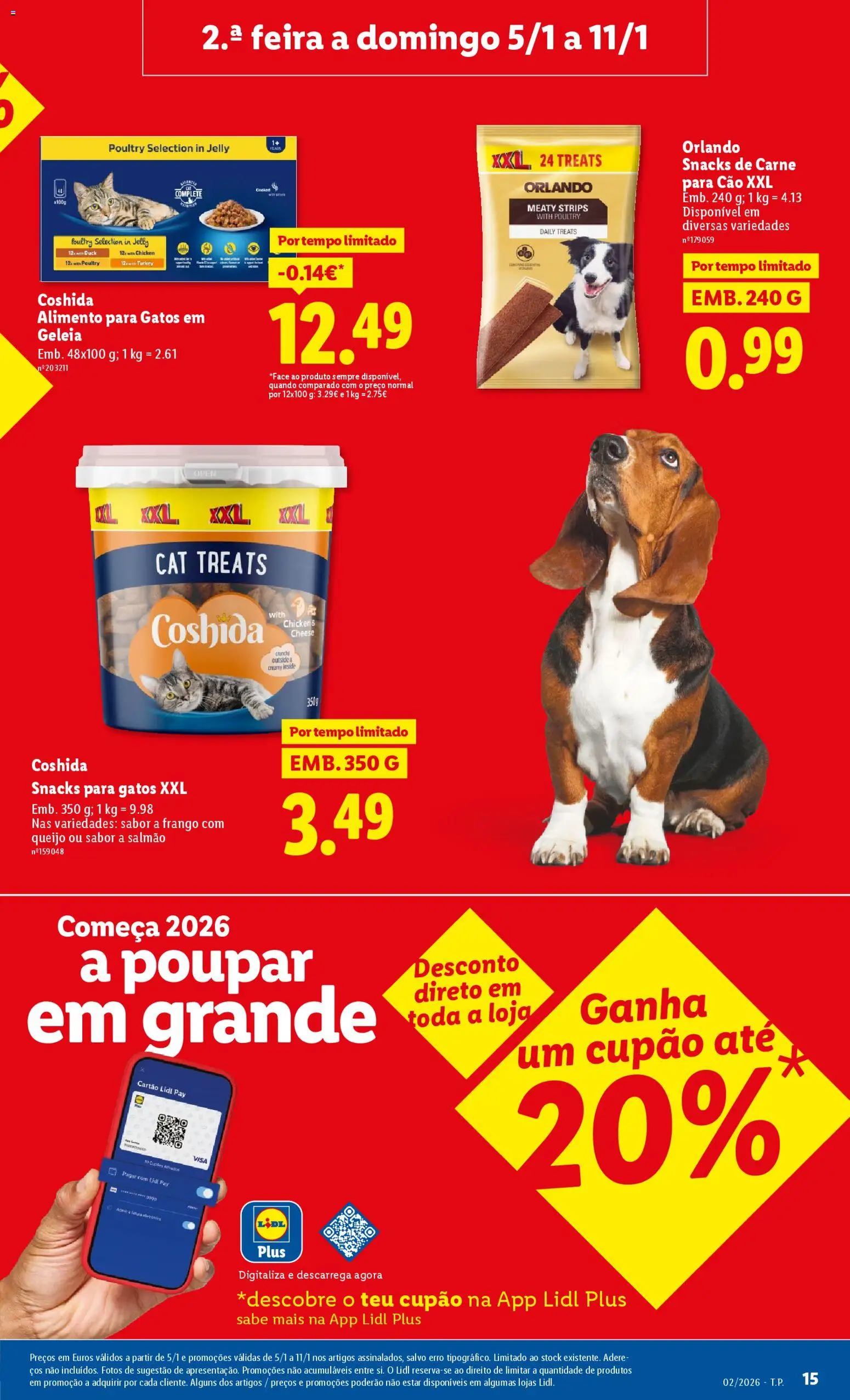 Lidl folheto │ válido de 05.01.2026 | Página: 15 | Produtos: Frango, Geleia, Salmão, Carne