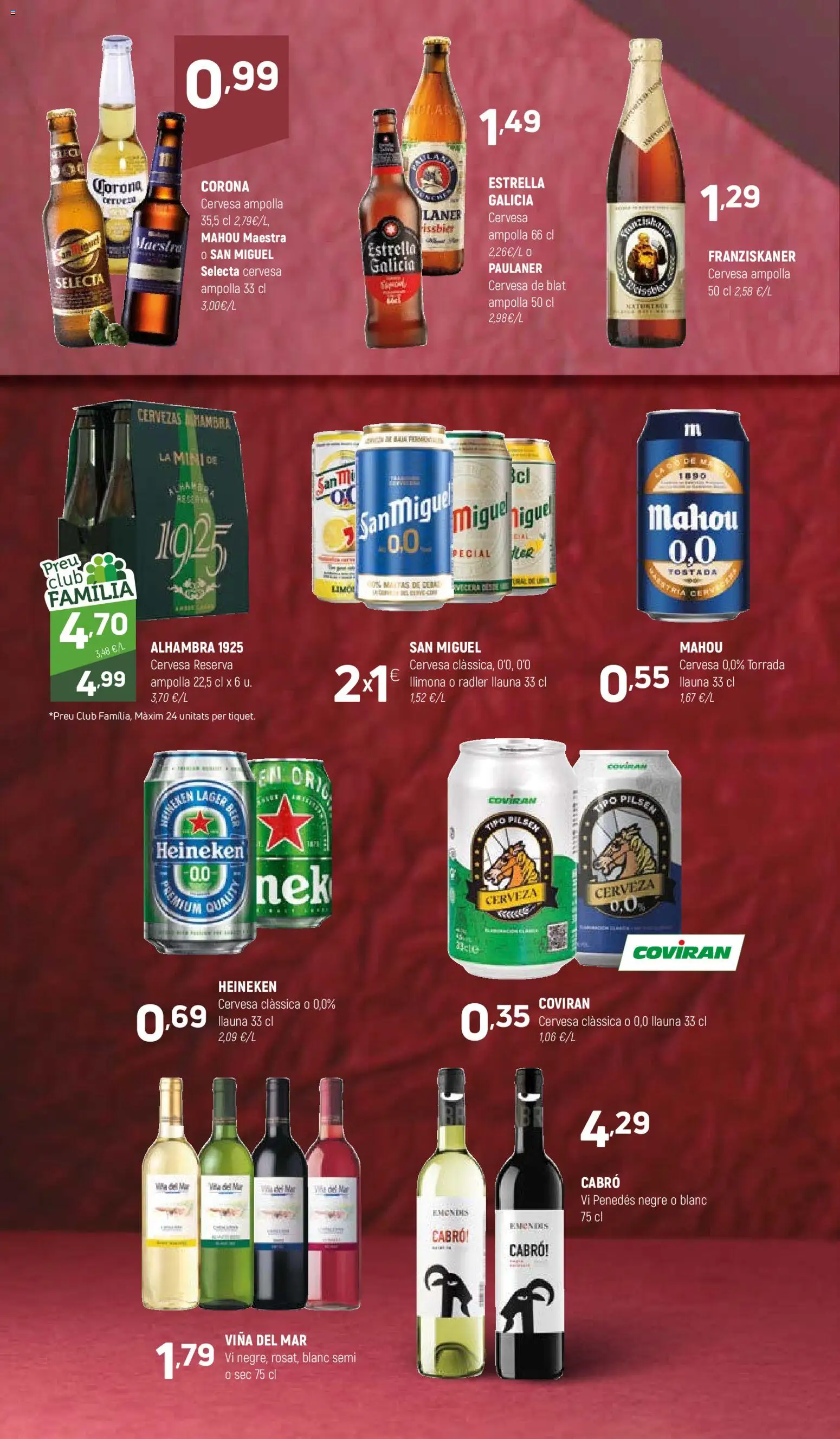 Coviran - Girona │ válido desde el 16.12.2025 | Página: 18 | Productos: Cerveza, Σπανάκι