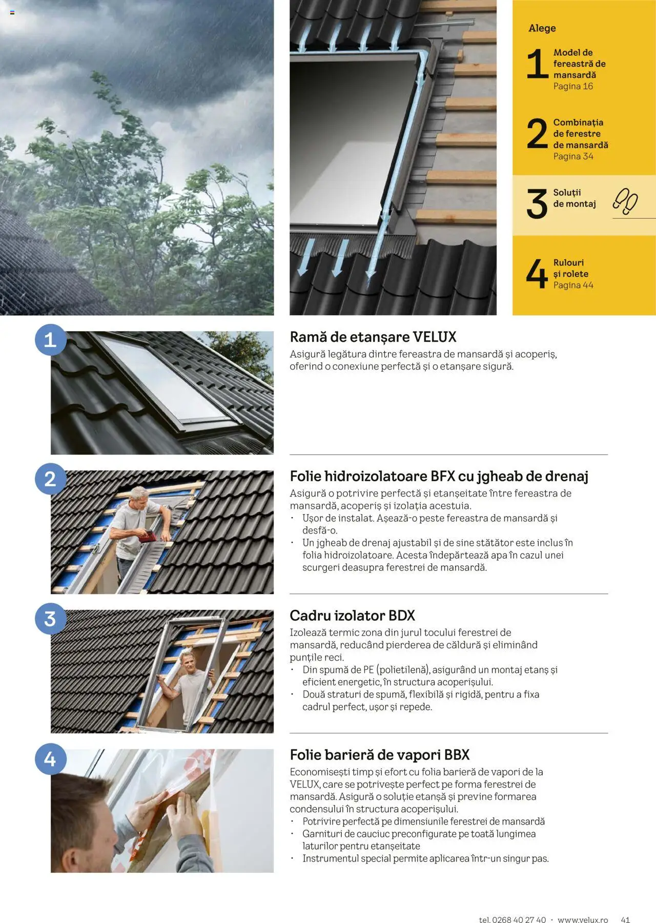 Noul catalog Velux – valabil de la 25.02.2025 | Pagină: 41 | Produse: Fereastră, Pește, Apă