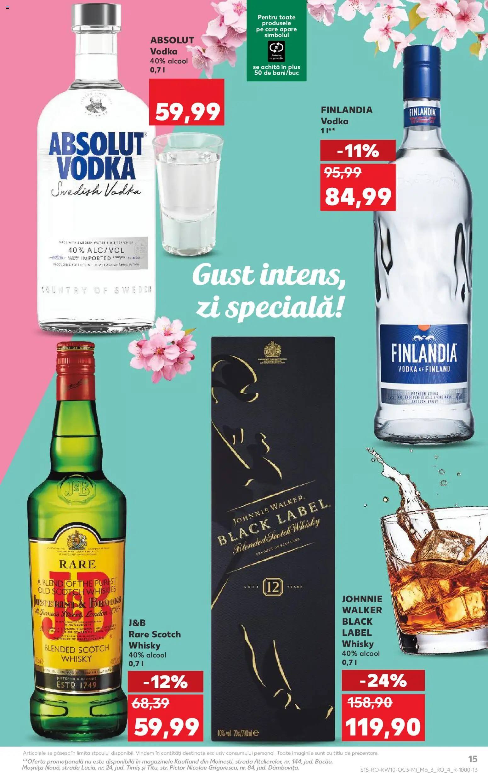 Noul catalog Kaufland – valabil de la 04.03.2026 | Pagină: 15 | Produse: Vodka