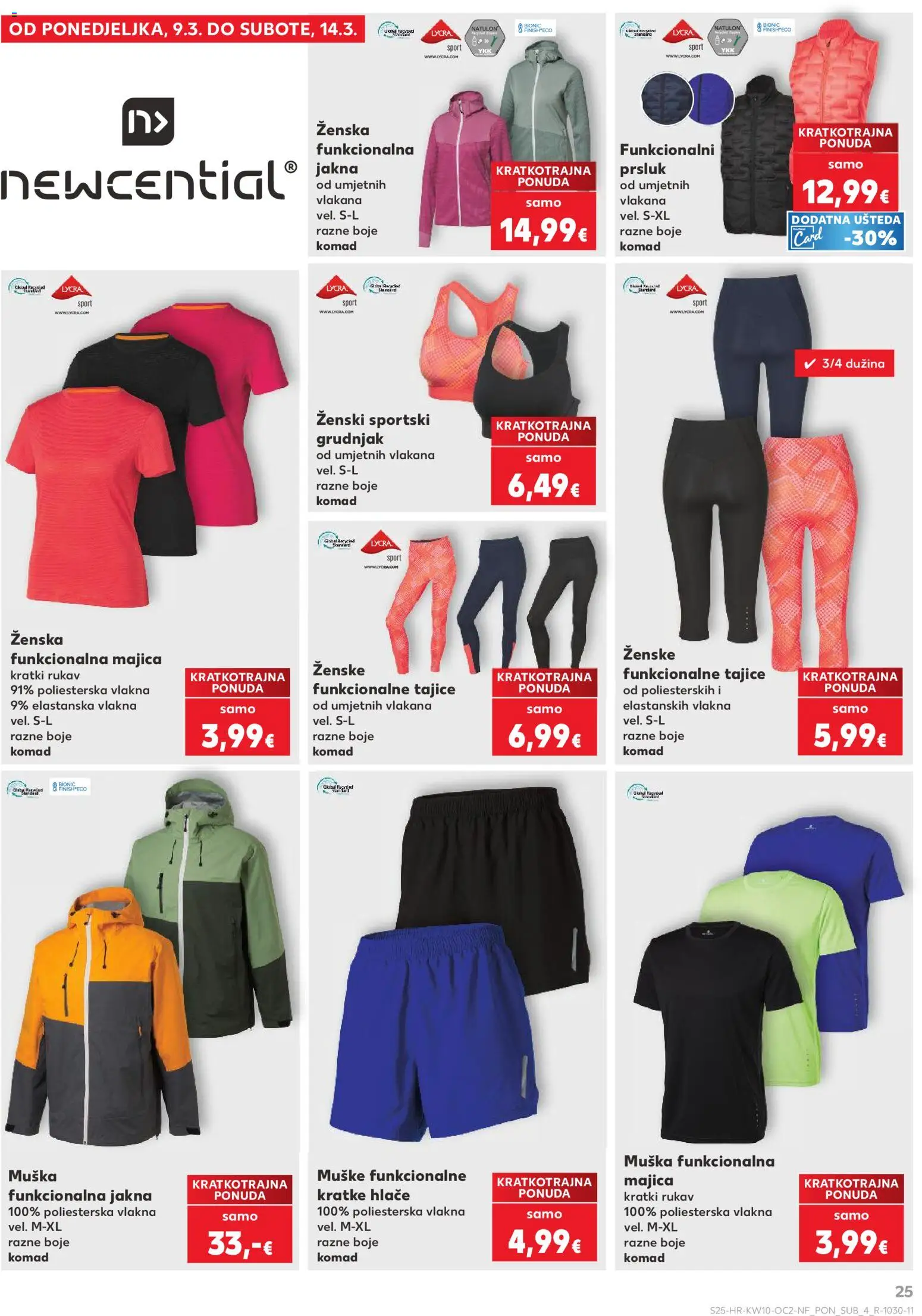 Kaufland katalog | vrijedi od 04.03.2026 | Stranica: 25 | Proizvodi: Majica, Prsluk, Grudnjak, Tajice