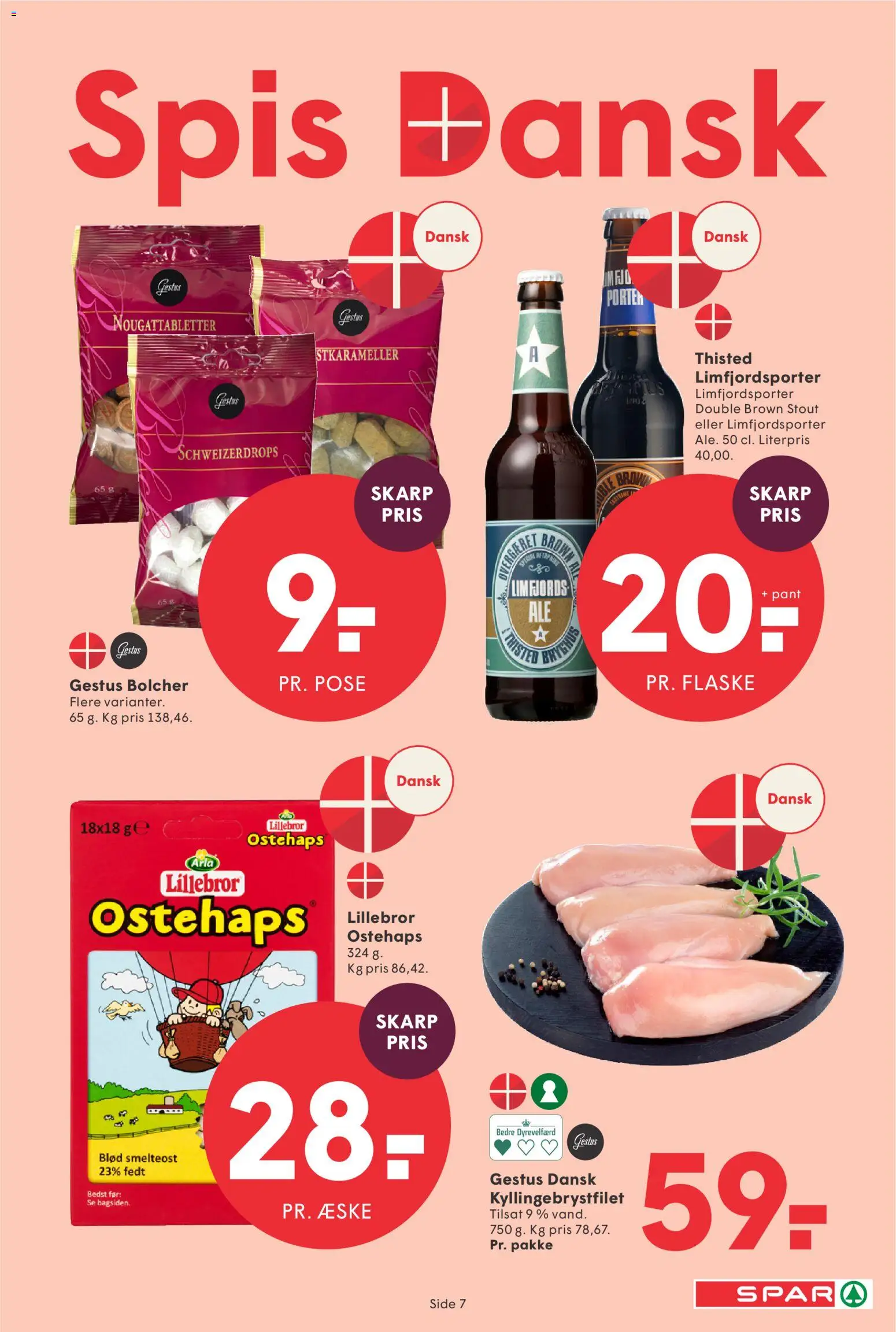 Spar tilbudsavis – gyldig fra 17.04.2026 | Side: 7 | Produkter: Ostehaps