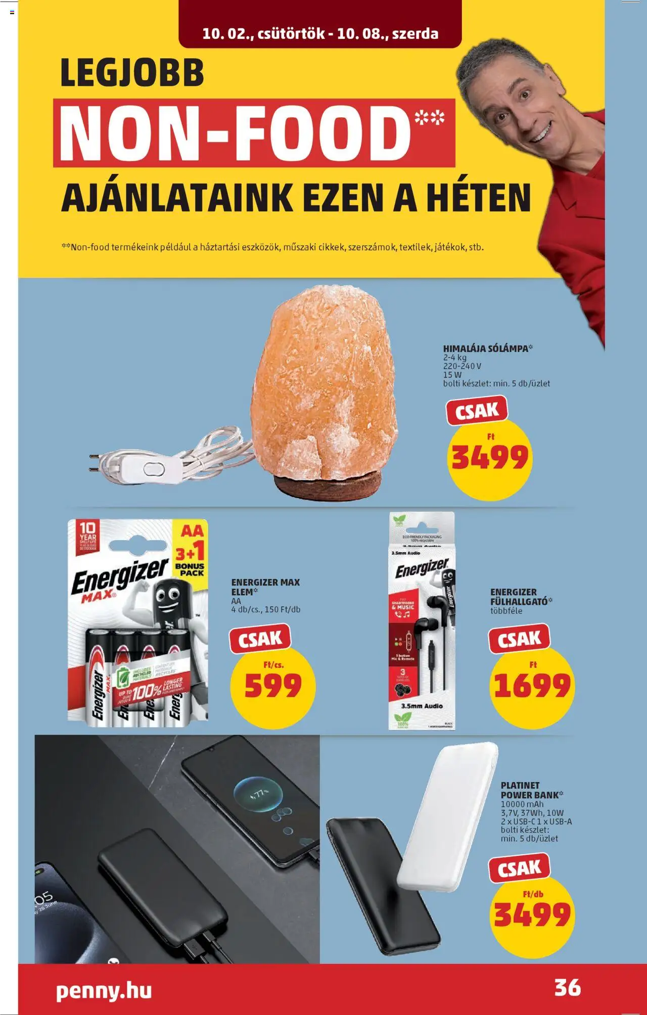 PENNY akciós ujság - amely érvényes a következő dátumtól: 02.10.2025 | Oldal: 42 | Termékek: Audio, Smartphone, Power bank
