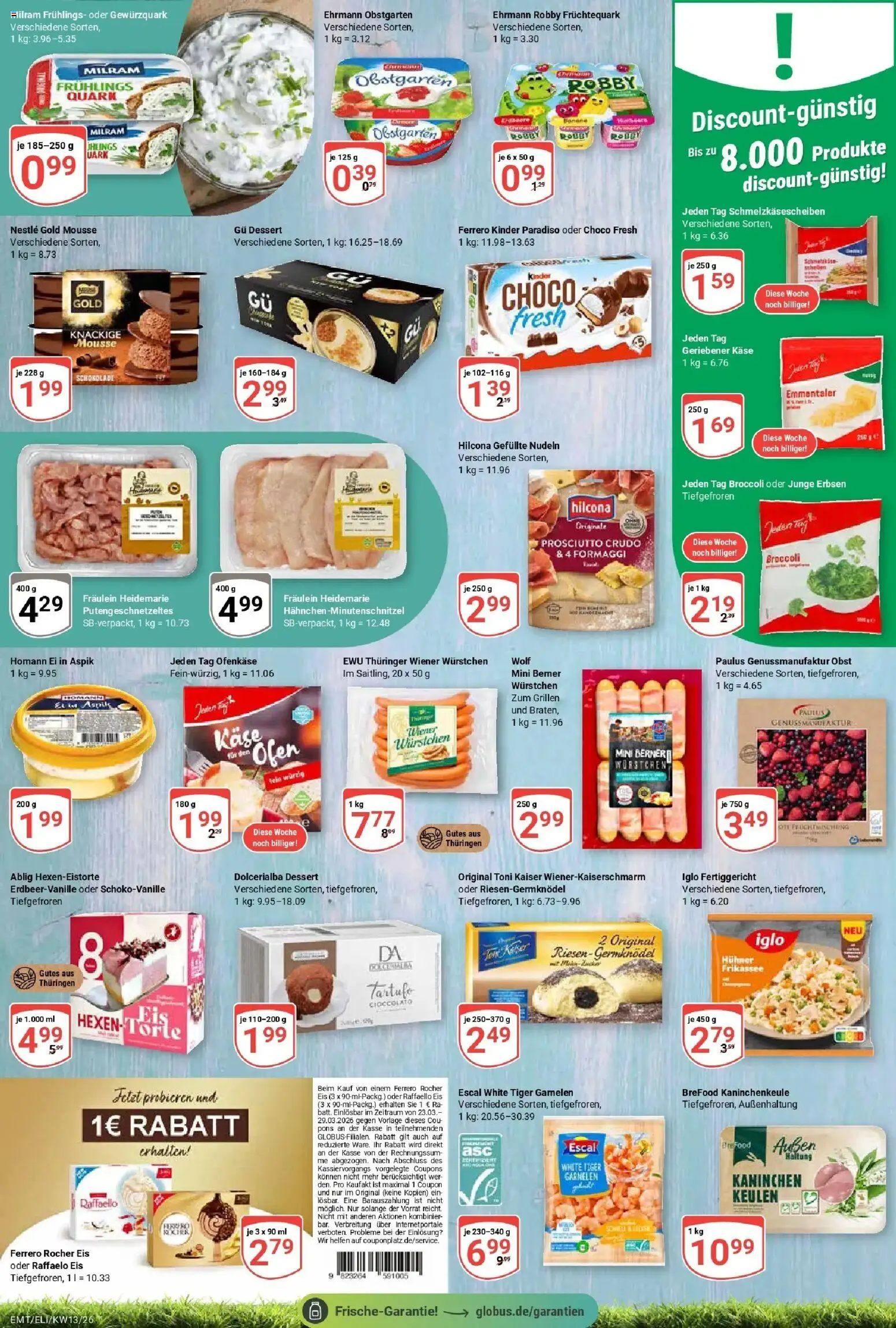 Globus prospekt Erfurt-Linderbach	 – gültig ab 23.03.2026 | Seite: 12 | Produkte: Ofen, Wiener wurstchen, Ferrero rocher, Garnelen