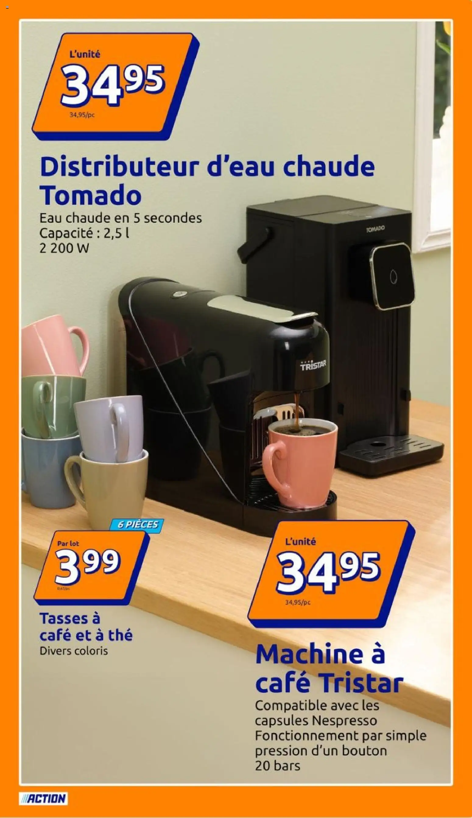 {H1} | Page: 13 | Produits: Machine à café, Thé, Capsules nespresso, Tasses