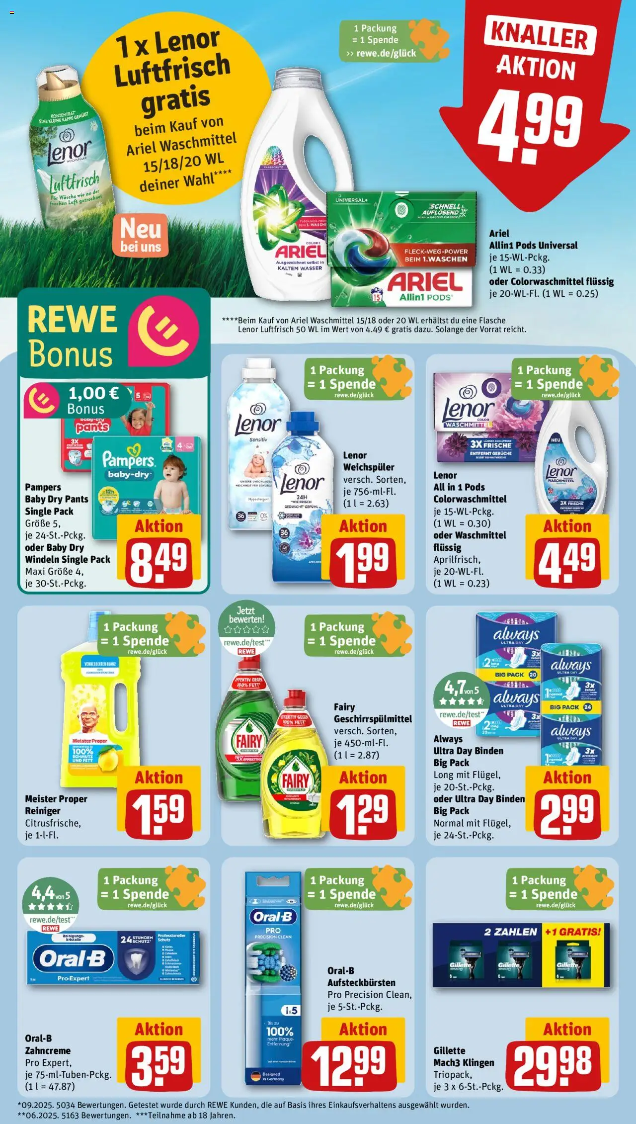 Rewe ihr Kaufpark Prospekt 	 – gültig ab 20.10.2025 | Seite: 27 | Produkte: Ariel, Weichspüler, Waschmittel, Kappe