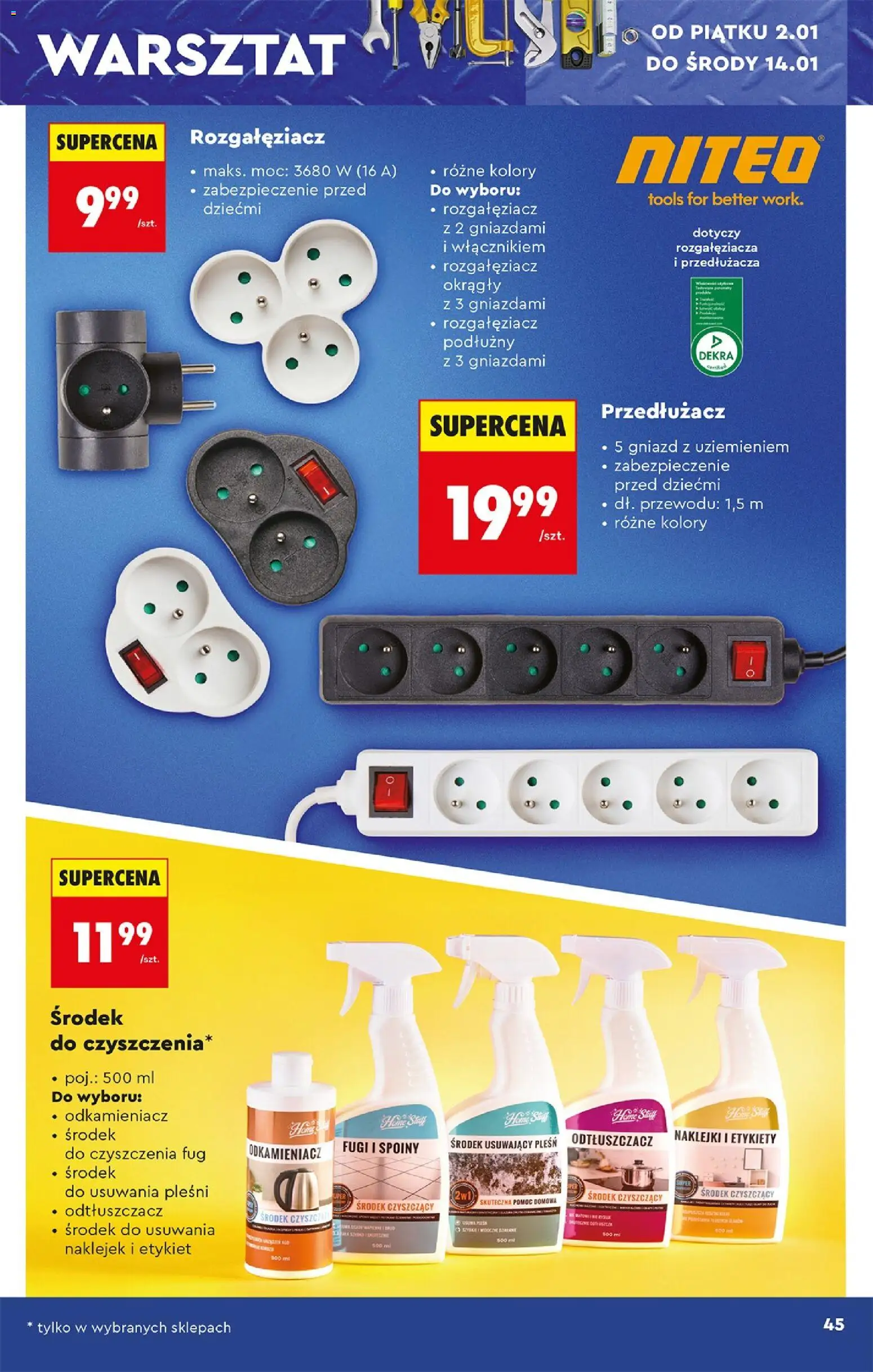 Biedronka gazetka - Hity i inspiracje od 29.12.2025 | Strona: 49 | Produkty: Cleaner, Przedłużacz, Naklejki