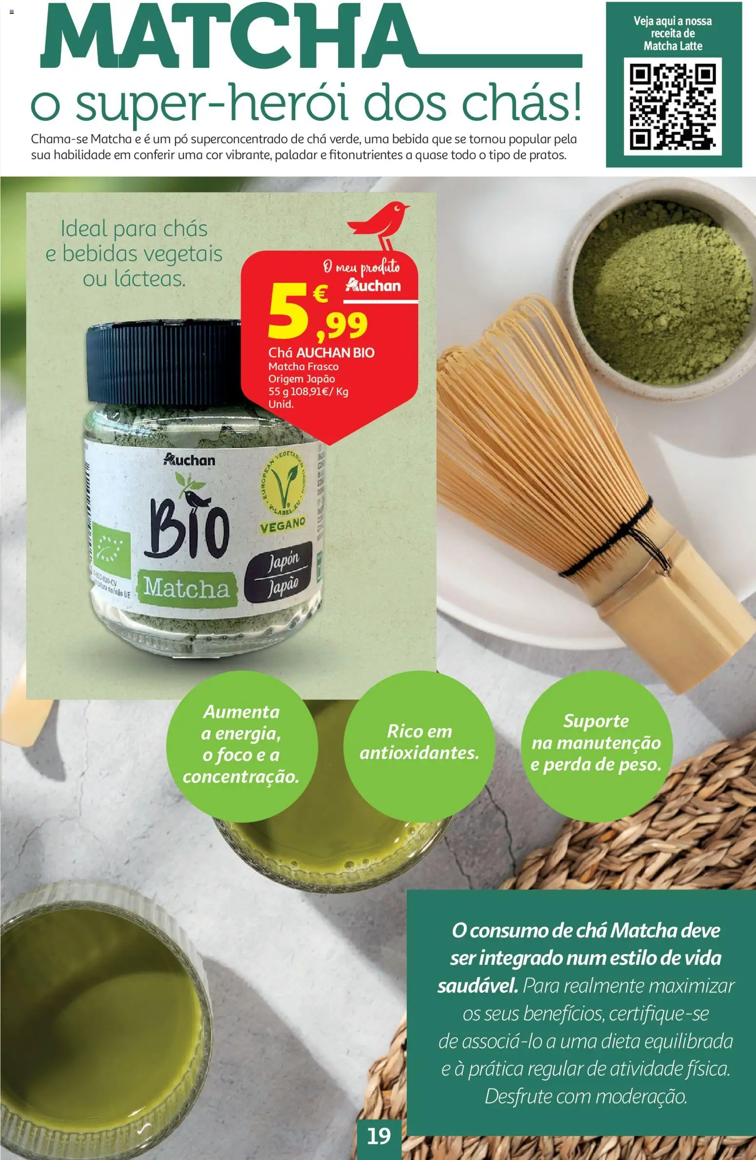 Auchan folheto │ válido de 17.02.2026 | Página: 19 | Produtos: Pó, Chás, Chá, Bebida