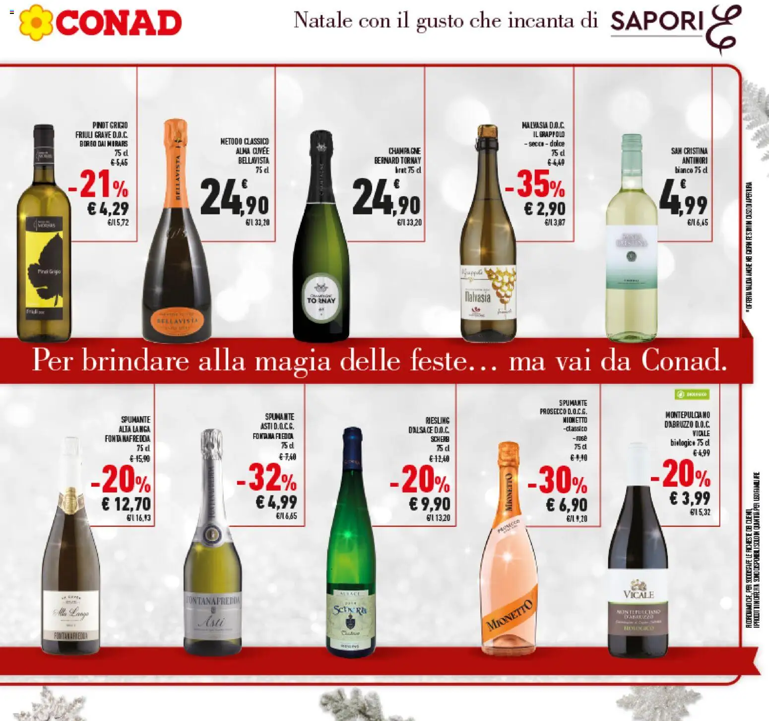 Volantino Conad del 15.12.2025 | Pagina: 27 | Prodotti: Prosecco, Spumante, Champagne