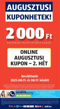 Aldi akciós ujság - amely érvényes a következő dátumtól: 14.08.2025 | Oldal: 52