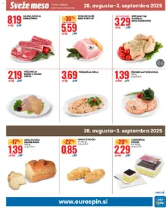 PIŠČANČJA KRILA, Chicken wings │ velja od 28.08.2025 | Stran: 13 | Izdelki: Piščančja bedra, Piščančja krila, Kos, Kruh
